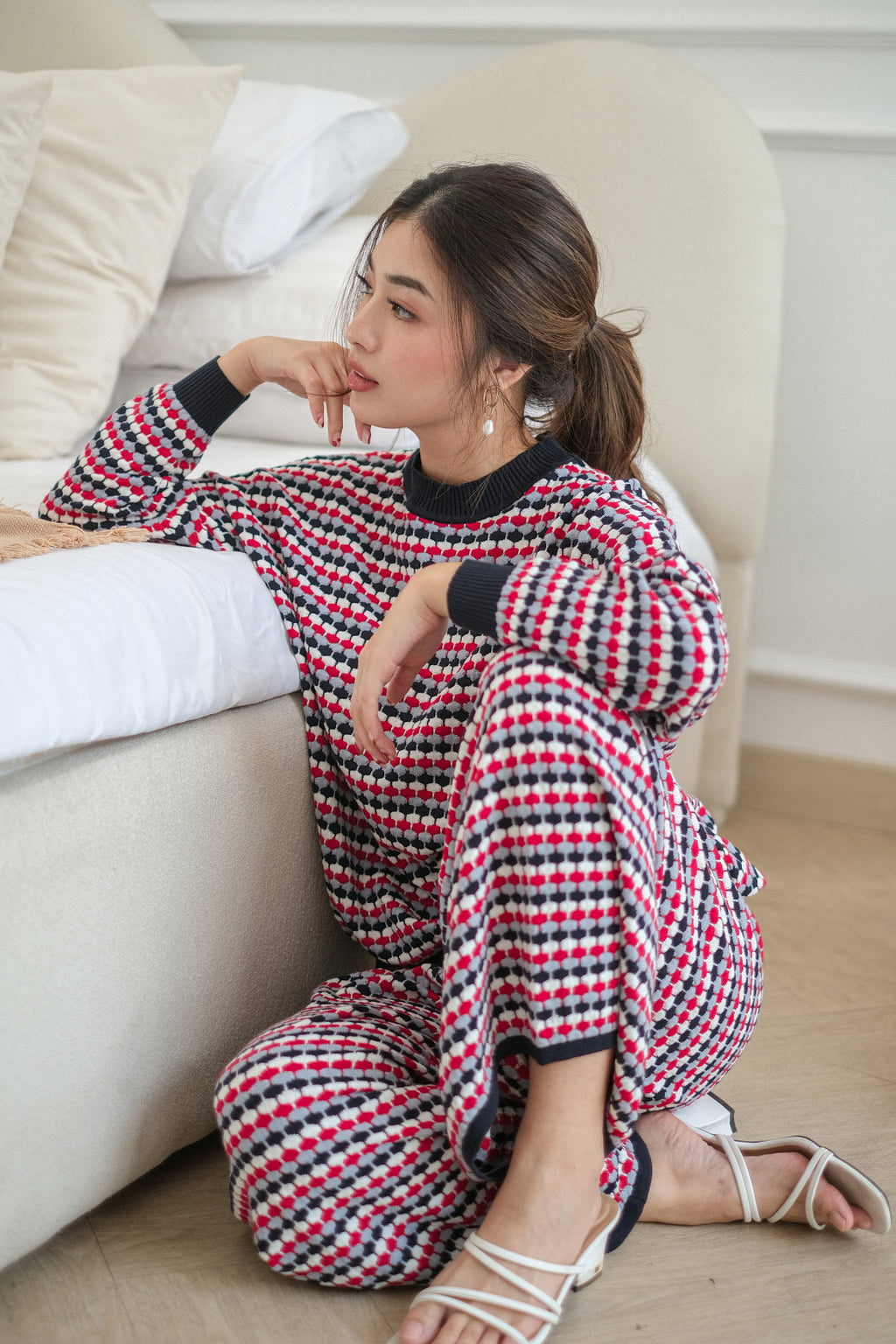 Kirei Knitted Blouse Winter Pants