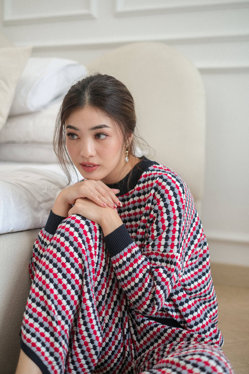 Kirei Knitted Blouse Winter Pants