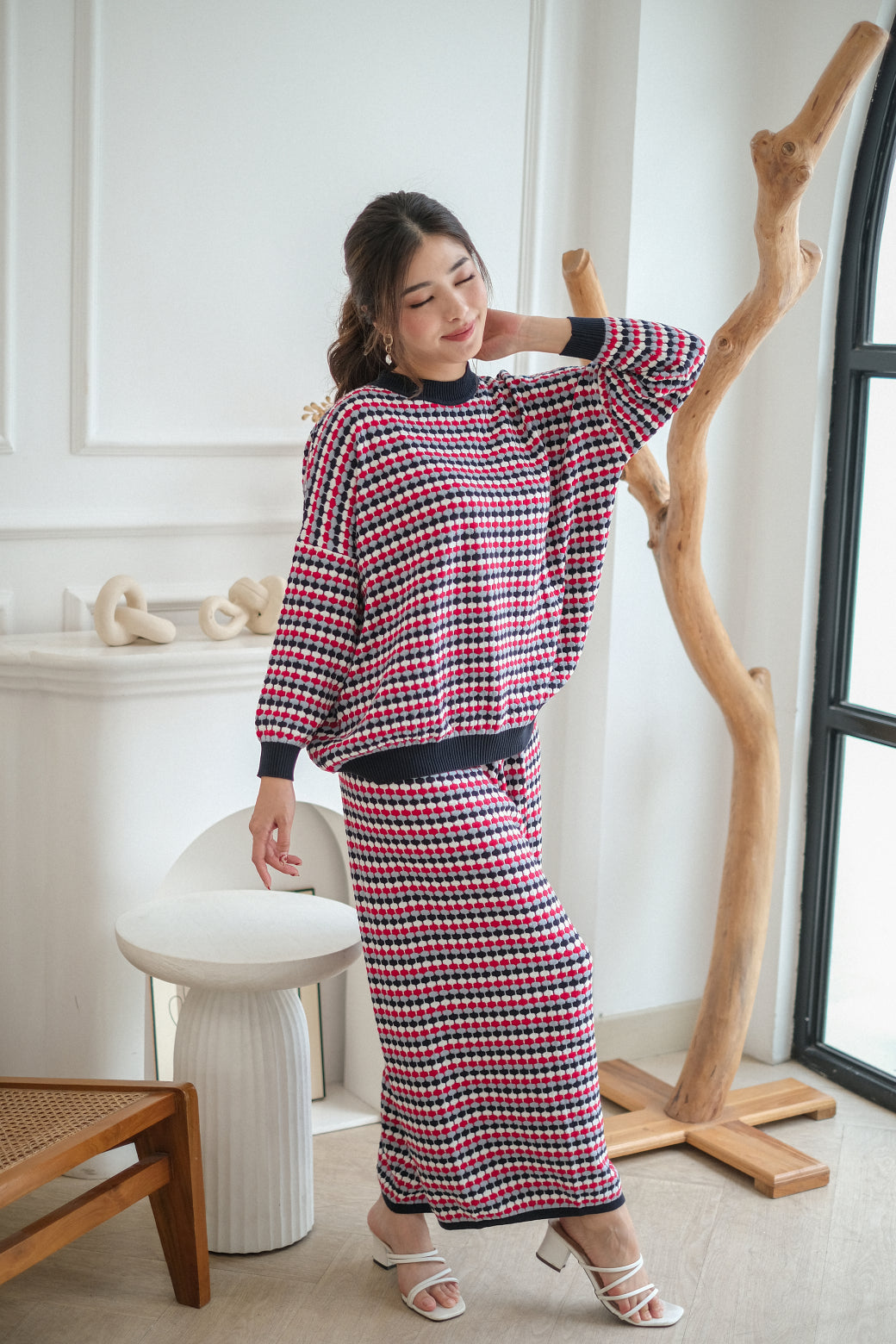 Kirei Knitted Blouse Winter Pants