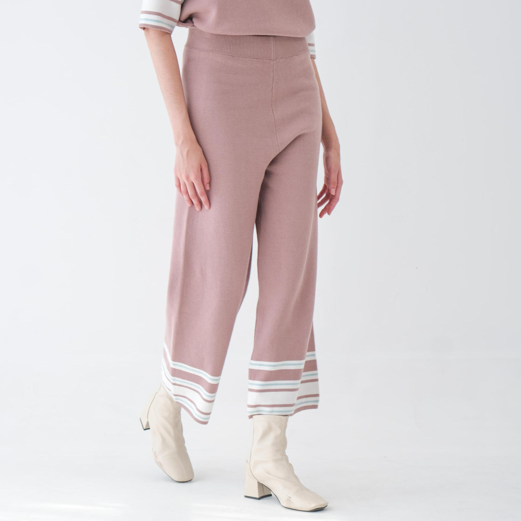 Asiro Helma Knitted Blouse Jemy Knitted Pants Sets Wanita