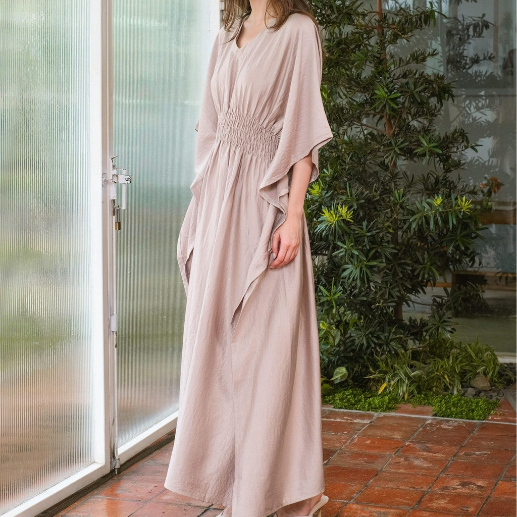 Asiro Humaira Cotton Flowy Dress Gaun Gamis Panjang Lembut Katun Wanita Gamis Session Ramadhan Baju Lebaran 2026 Kaftan Bukber Terbaru Abaya Polos