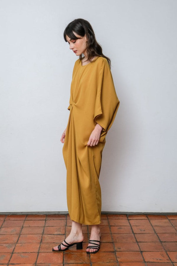 Asiro Kayla Dress Poly Cotton Gaun Gamis Wanita Gamis Session Ramadhan Baju Lebaran 2026 Gamis Panjang Wanita Gamis Polos Gamis Kaftan Dress Wanita Pakaian Muslim Baju Bukber Gamis Terbaru