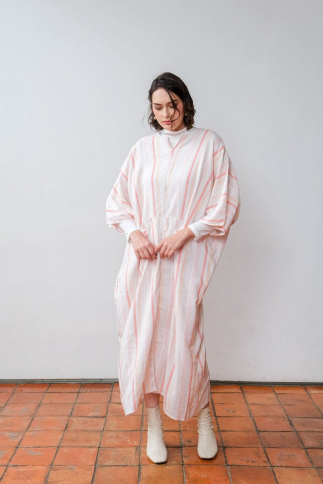 Asiro Isvara Linen Dress Gaun Gamis Panjang Wanita Gamis Session Ramadhan Baju Lebaran 2026 Kaftan Bukber Terbaru Abaya Polos