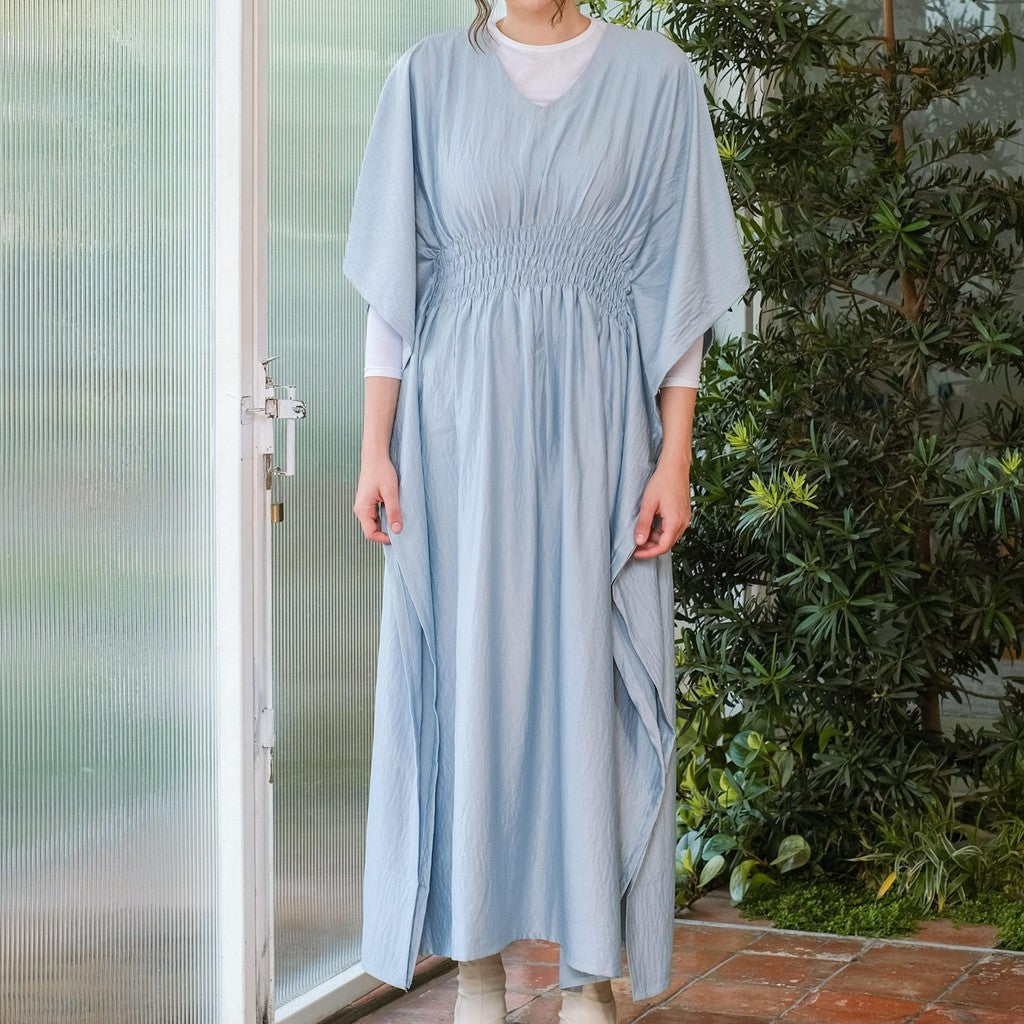Asiro Humaira Cotton Flowy Dress Gaun Gamis Panjang Lembut Katun Wanita Gamis Session Ramadhan Baju Lebaran 2026 Kaftan Bukber Terbaru Abaya Polos