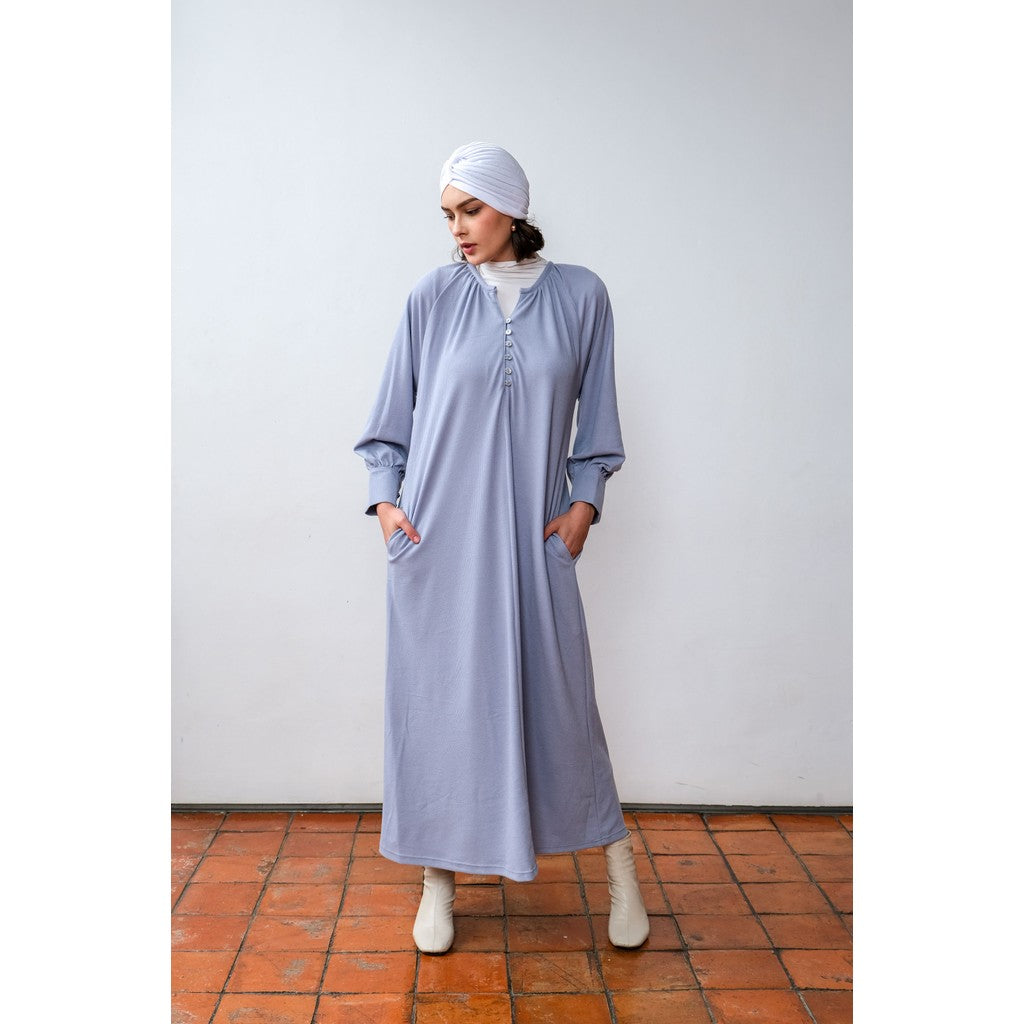 Asiro Yumna Dress Poly Cotton Gaun Wanita Gamis Panjang Wanita Gamis Session Ramadhan Baju Lebaran 2026 Kaftan Bukber Terbaru Abaya Polos