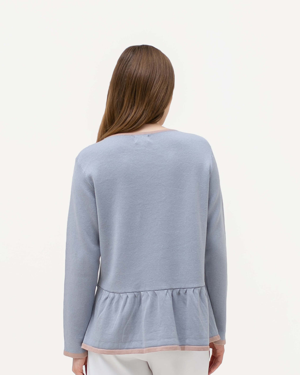 Sabina Knitted Blouse Cerulean