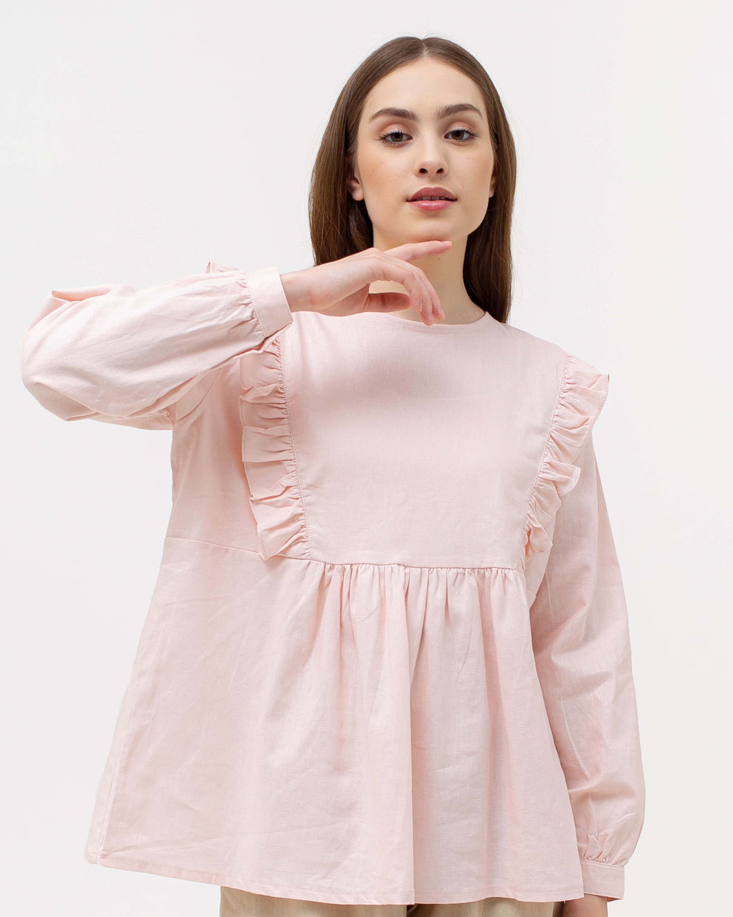 Mika Rayon Blouse Pink