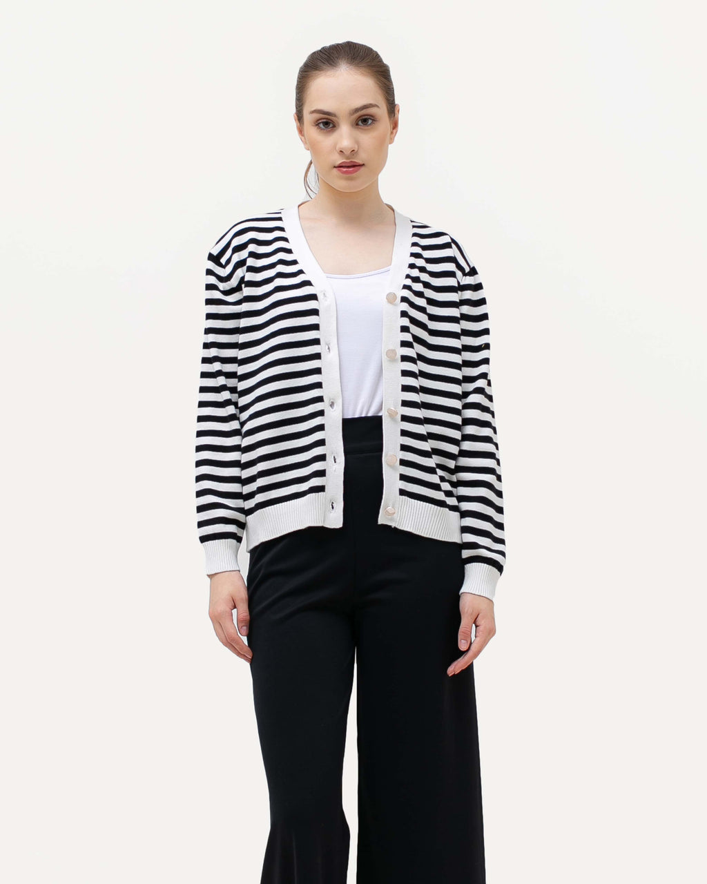 Amelia Knitted Outerwear White