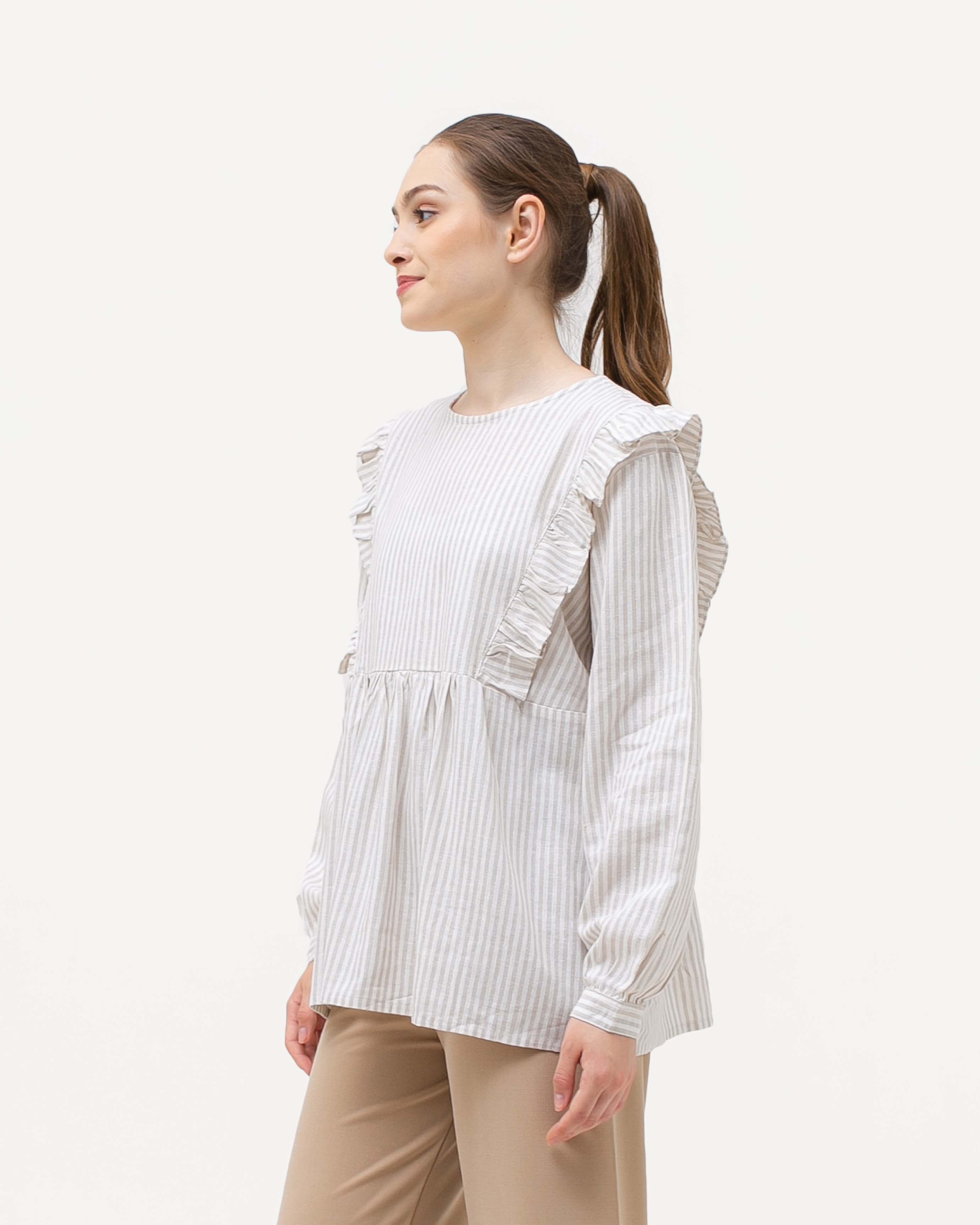 Mika Rayon Blouse Kakhi