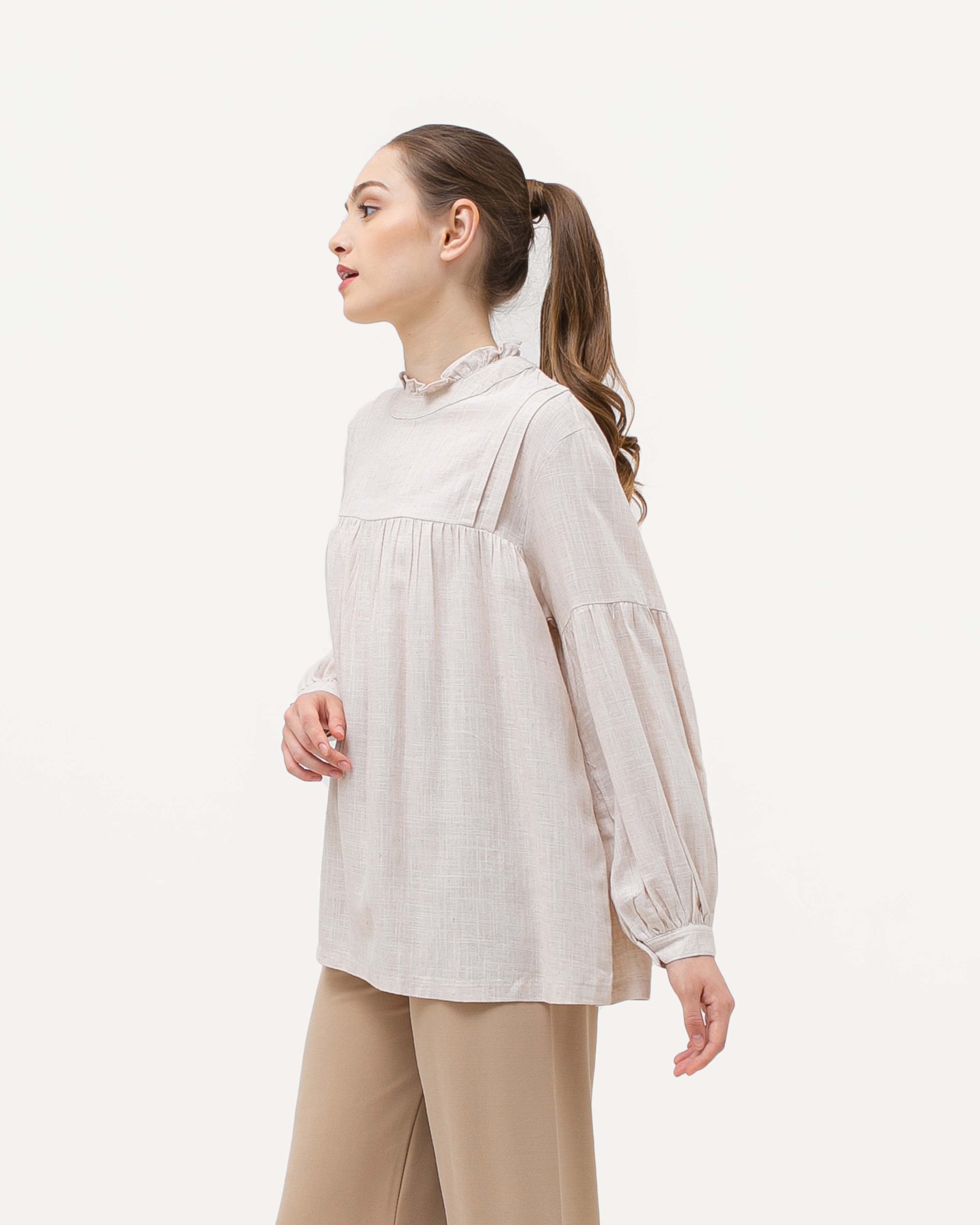 Keyla Rayon Blouse Cream