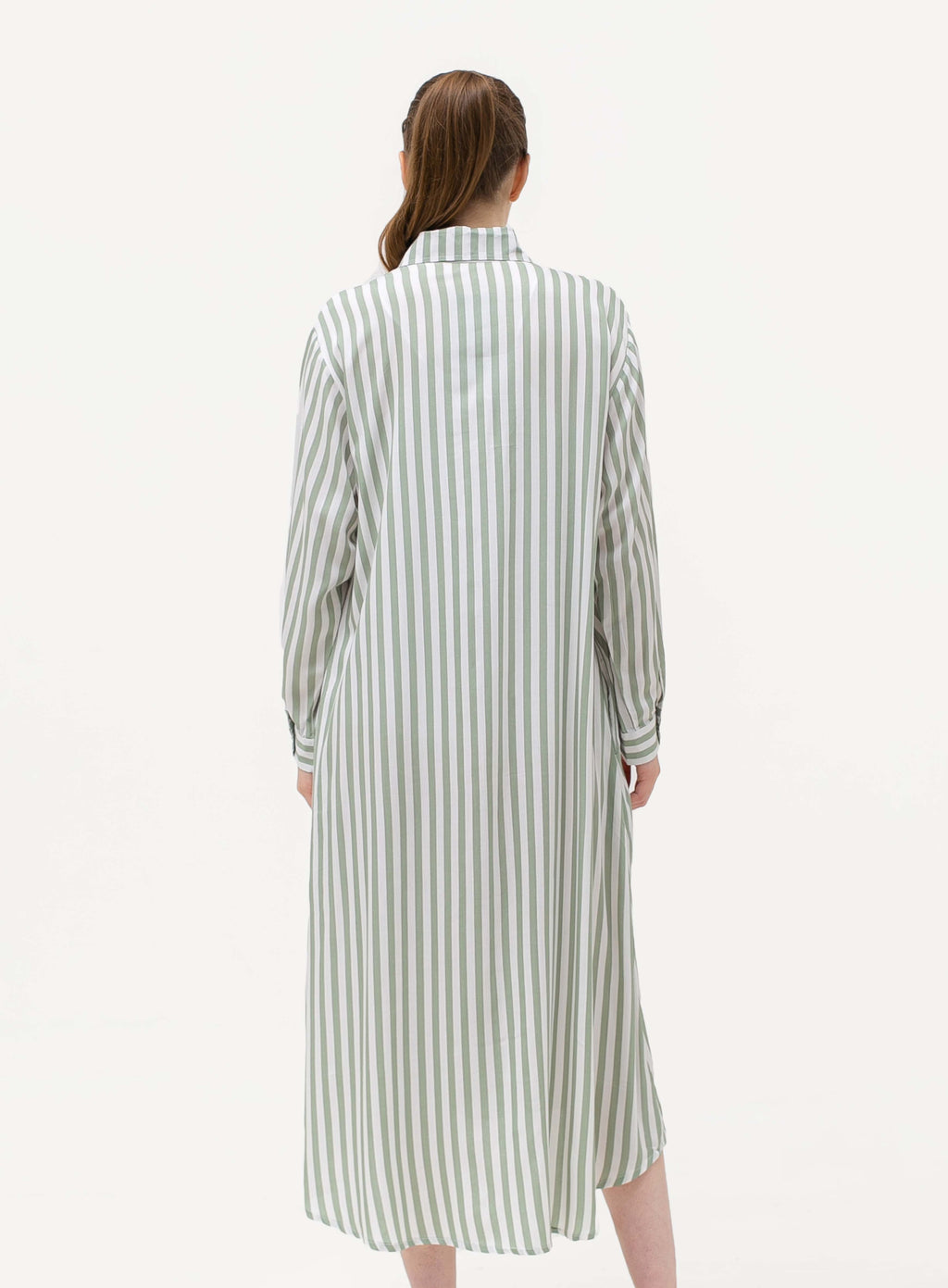 Krysta Linen Dress Green