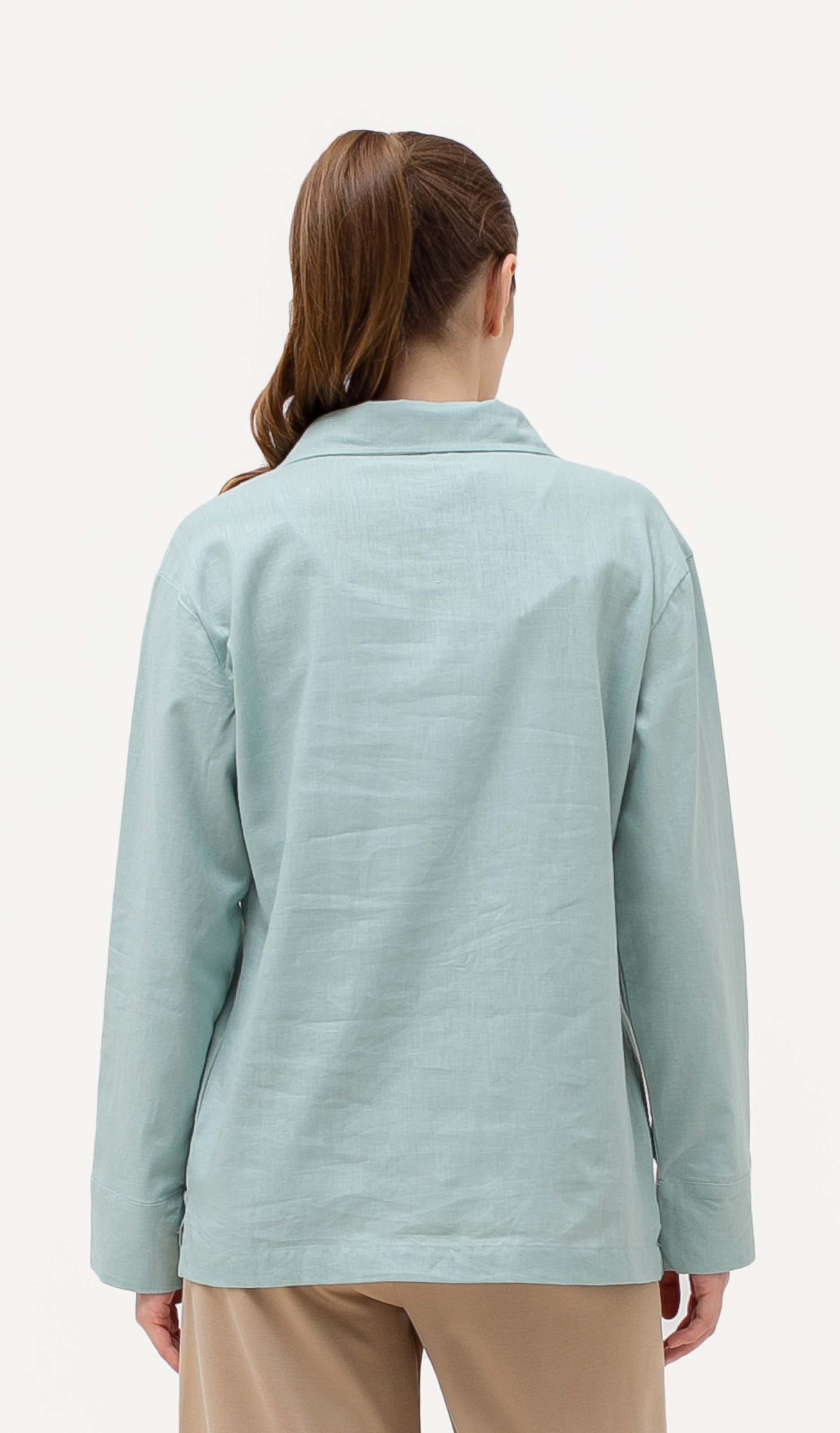 Nura Linen Blouse Mint