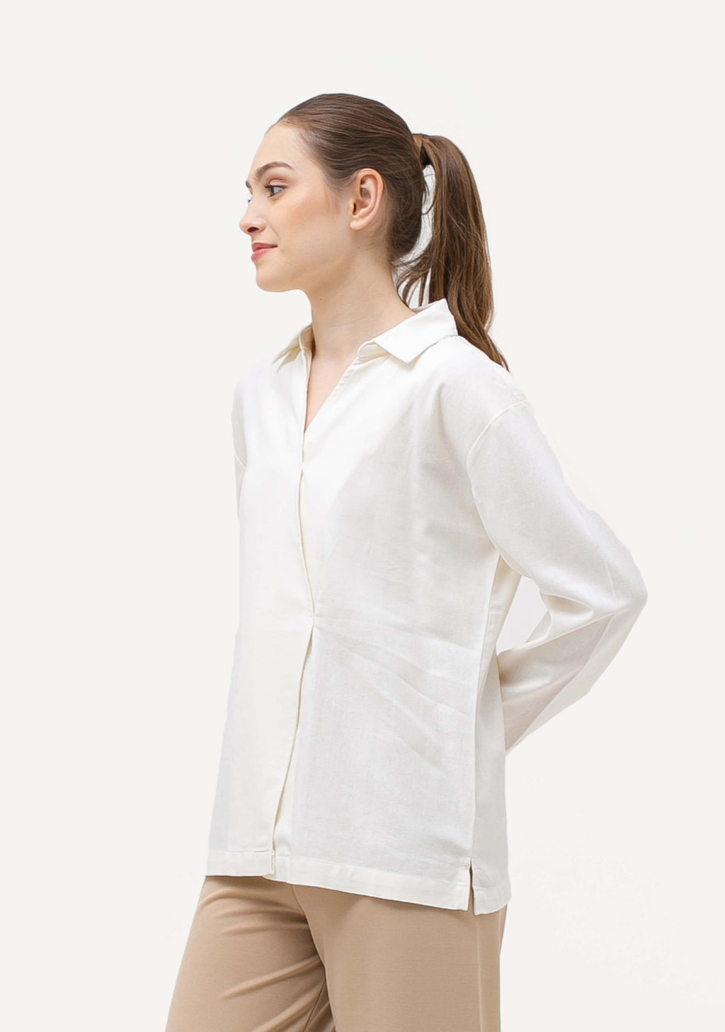 Nura Linen Blouse Sand