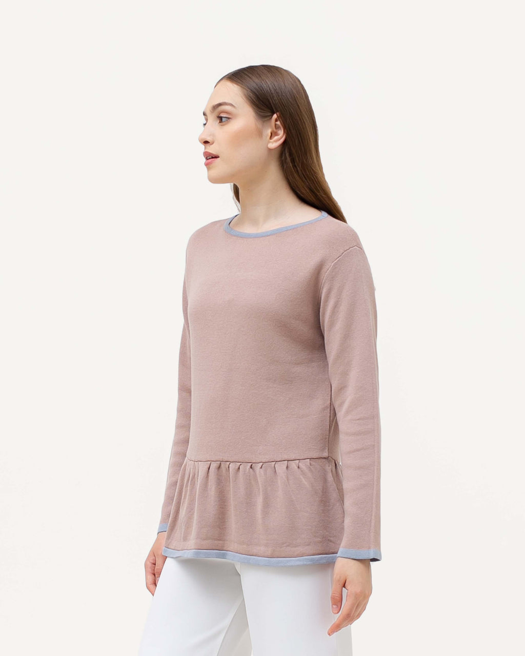 Sabina Knitted Blouse Sand
