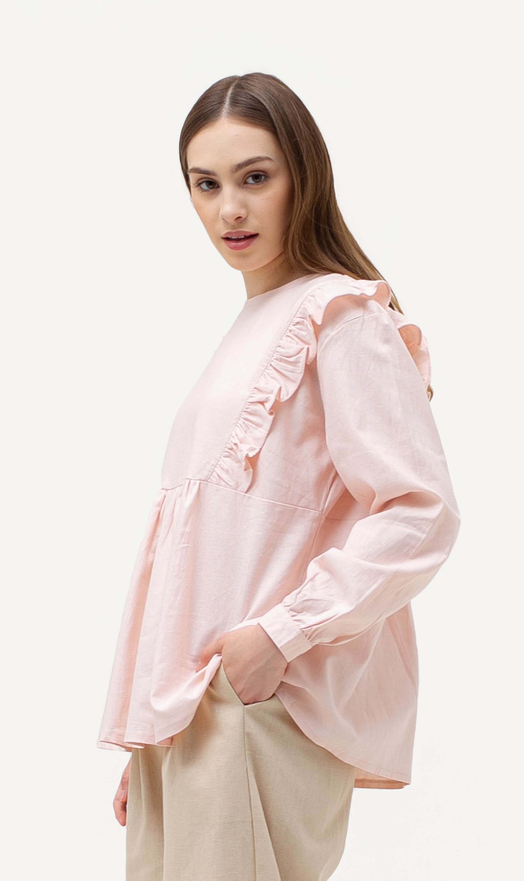 Mika Rayon Blouse Pink
