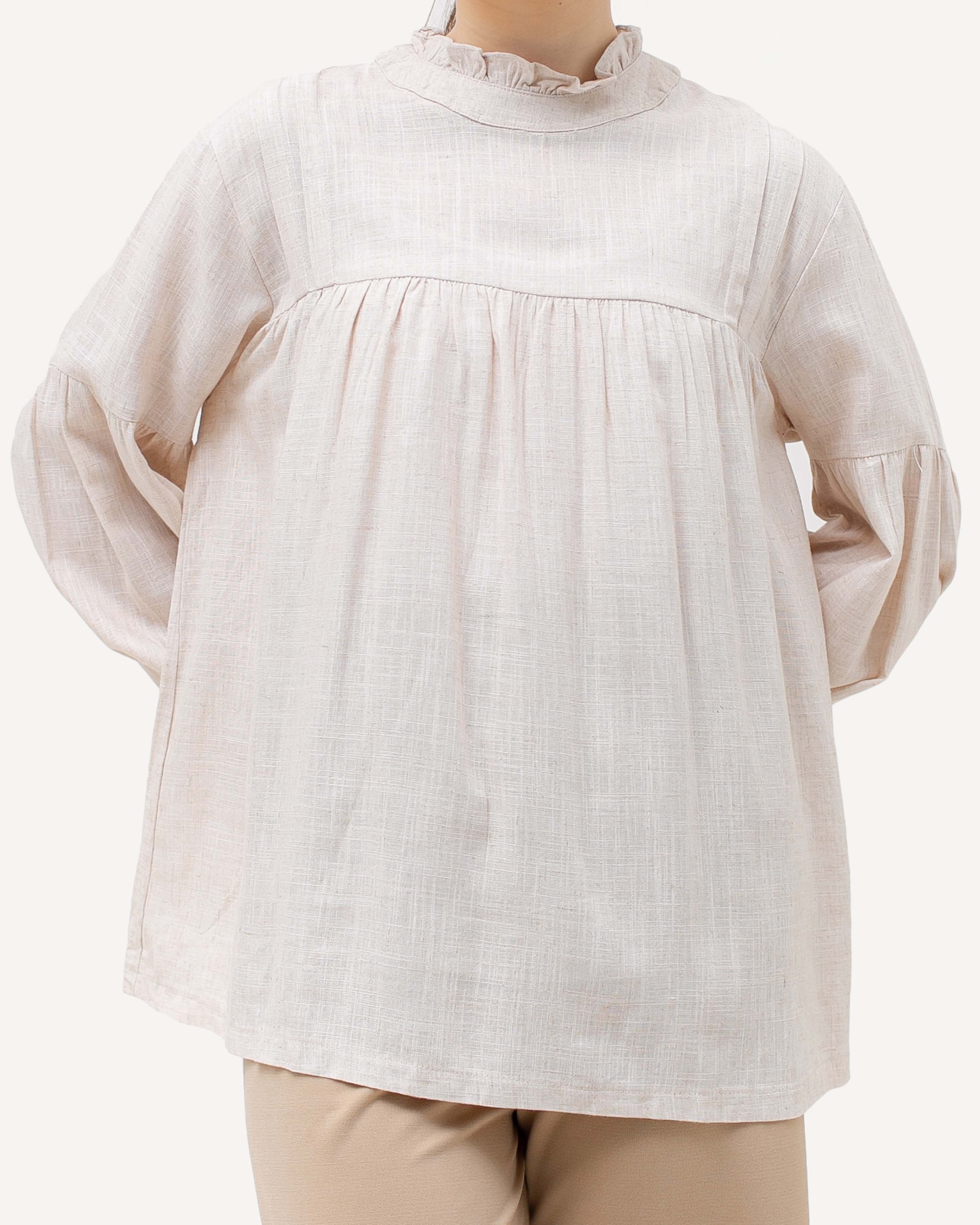 Keyla Rayon Blouse Cream