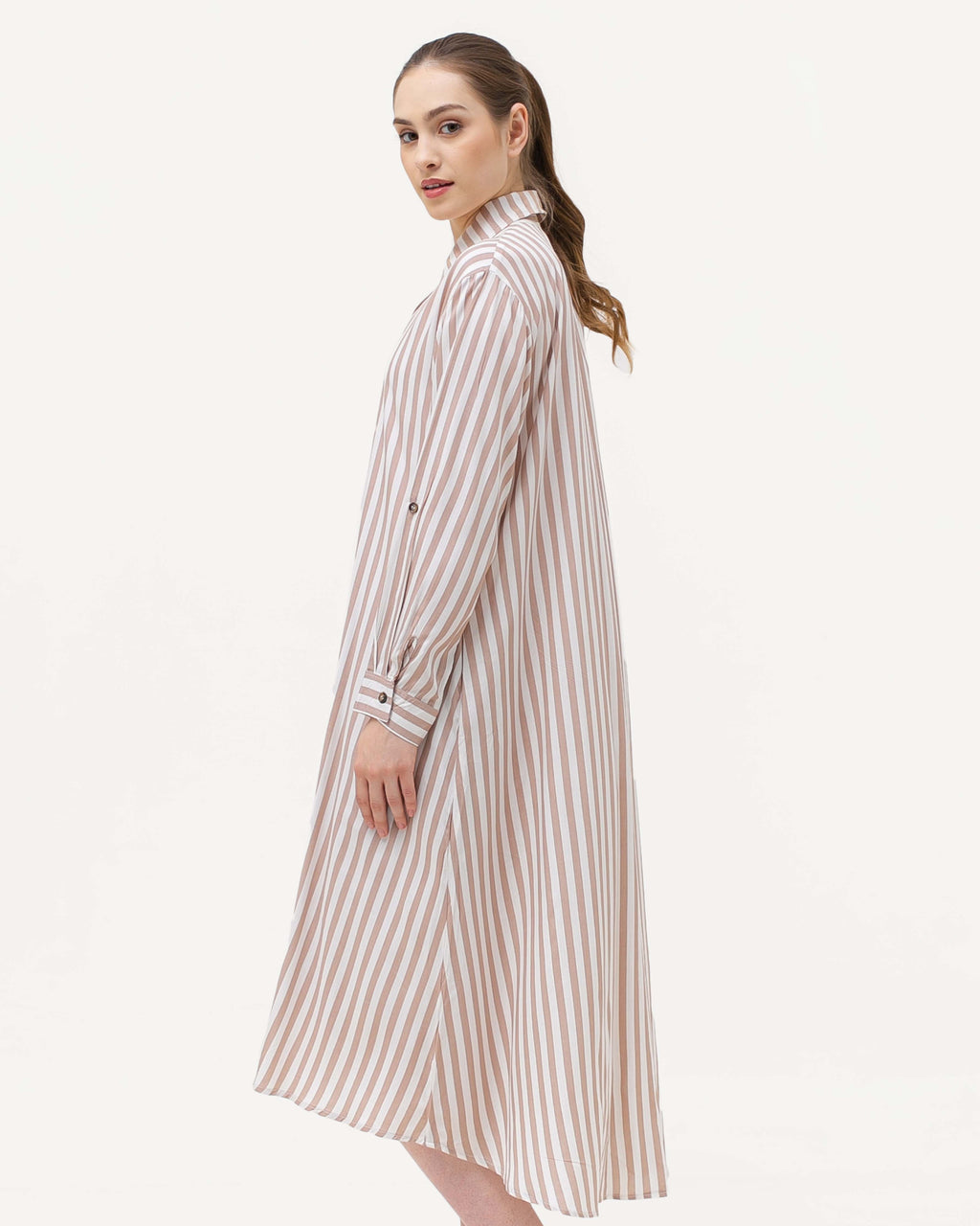 Krysta Linen Dress Mocca
