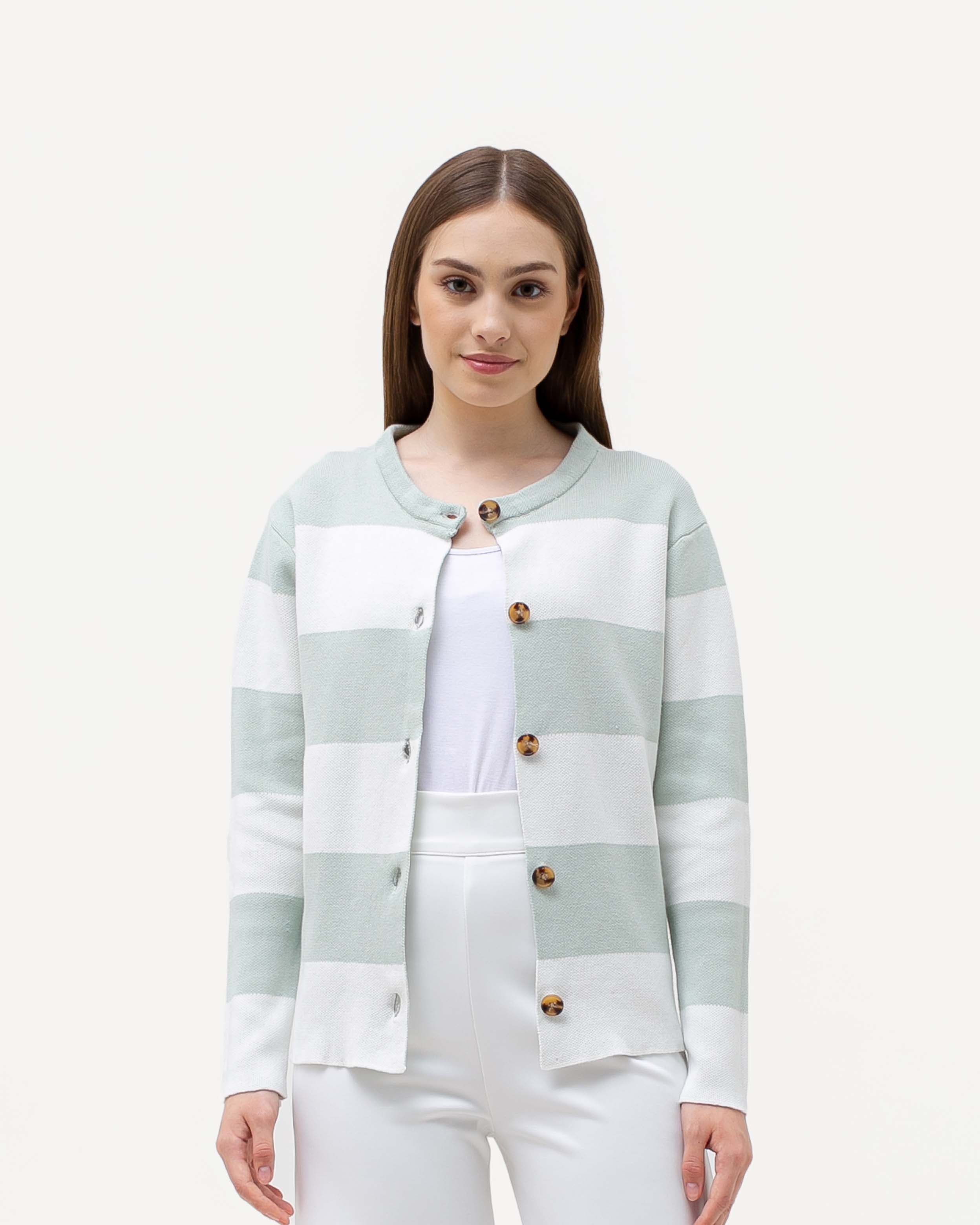 Revalina Knitted Outerwear Mint