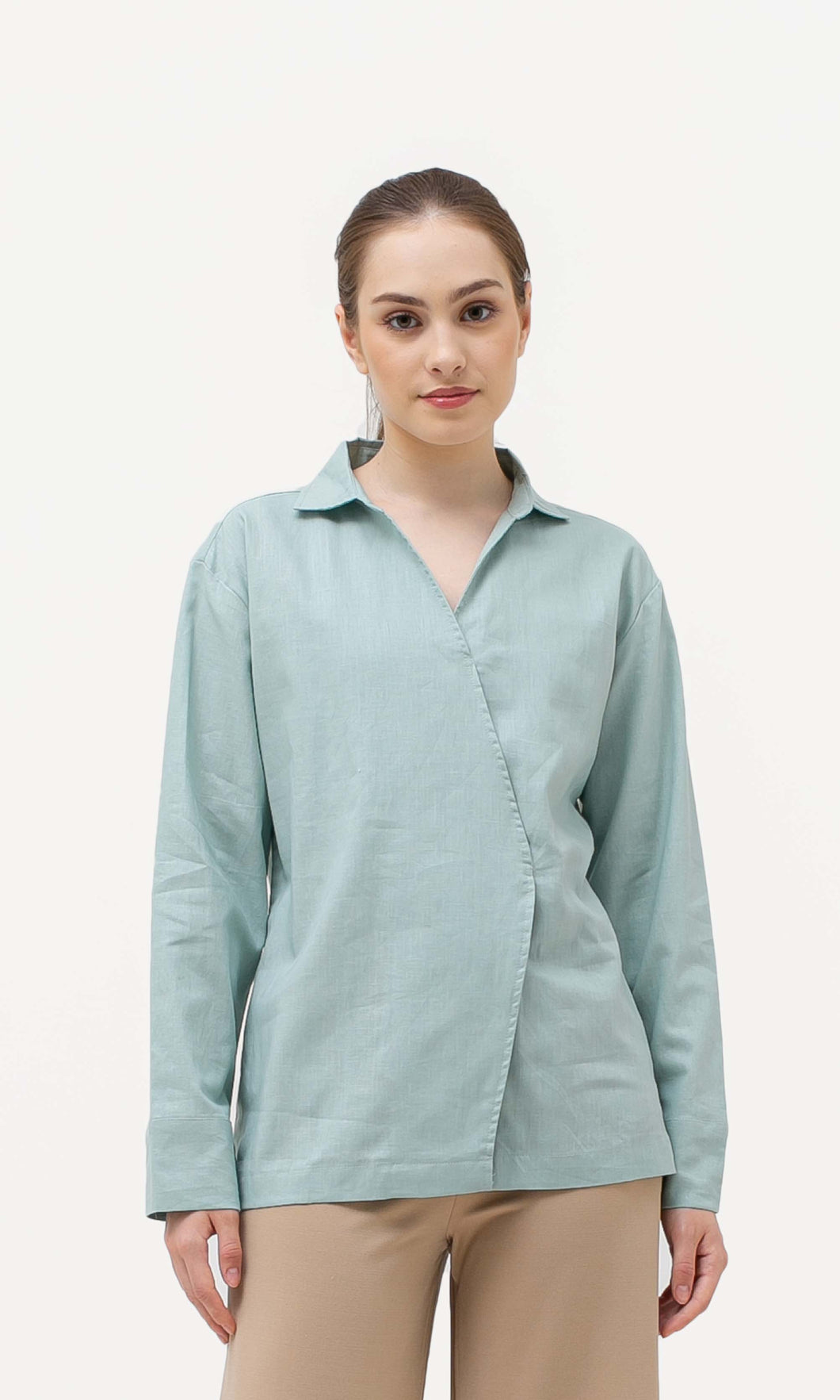 Nura Linen Blouse Mint