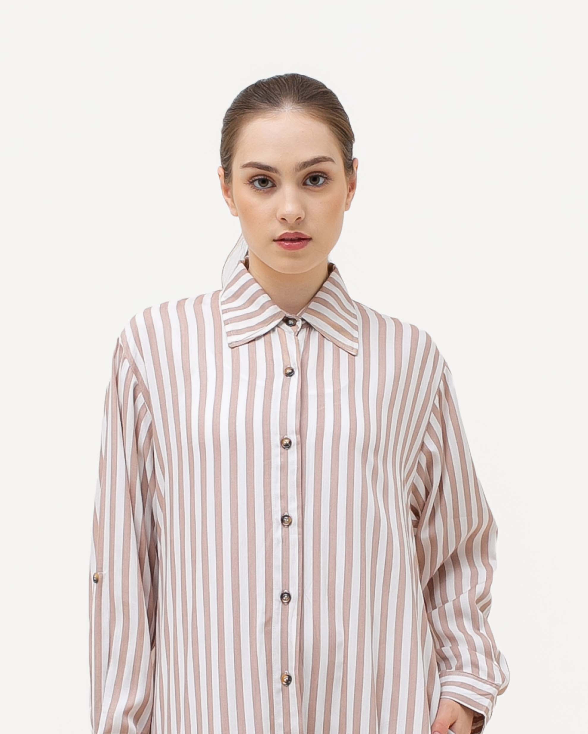 Krysta Linen Dress Mocca
