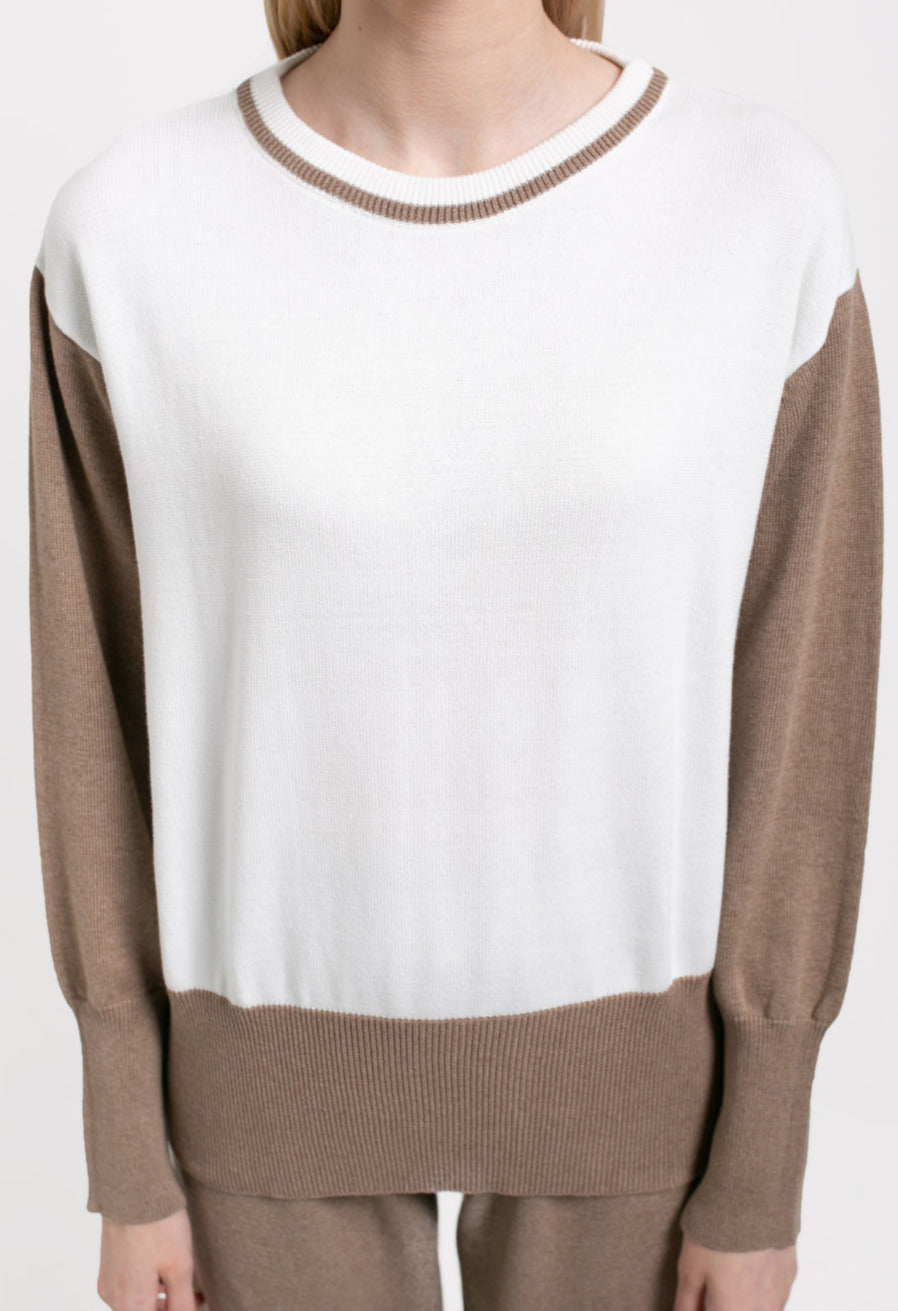 Quina Knitted Blouse Mocca