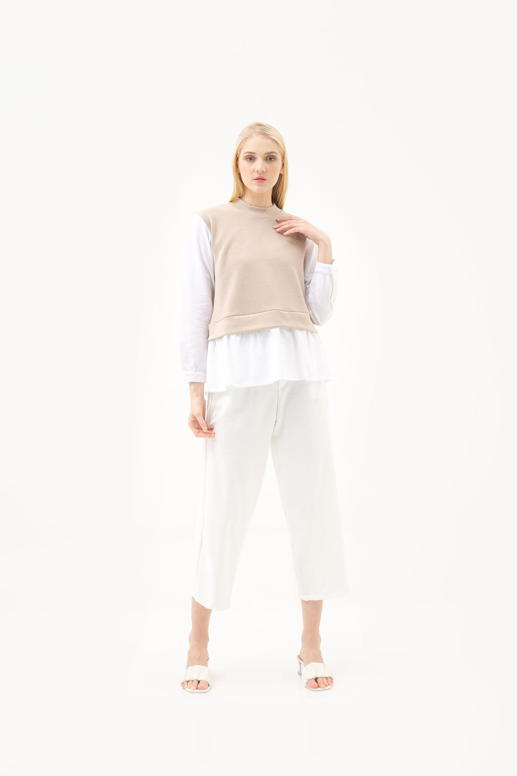 Michele Cotton Blouse Sand