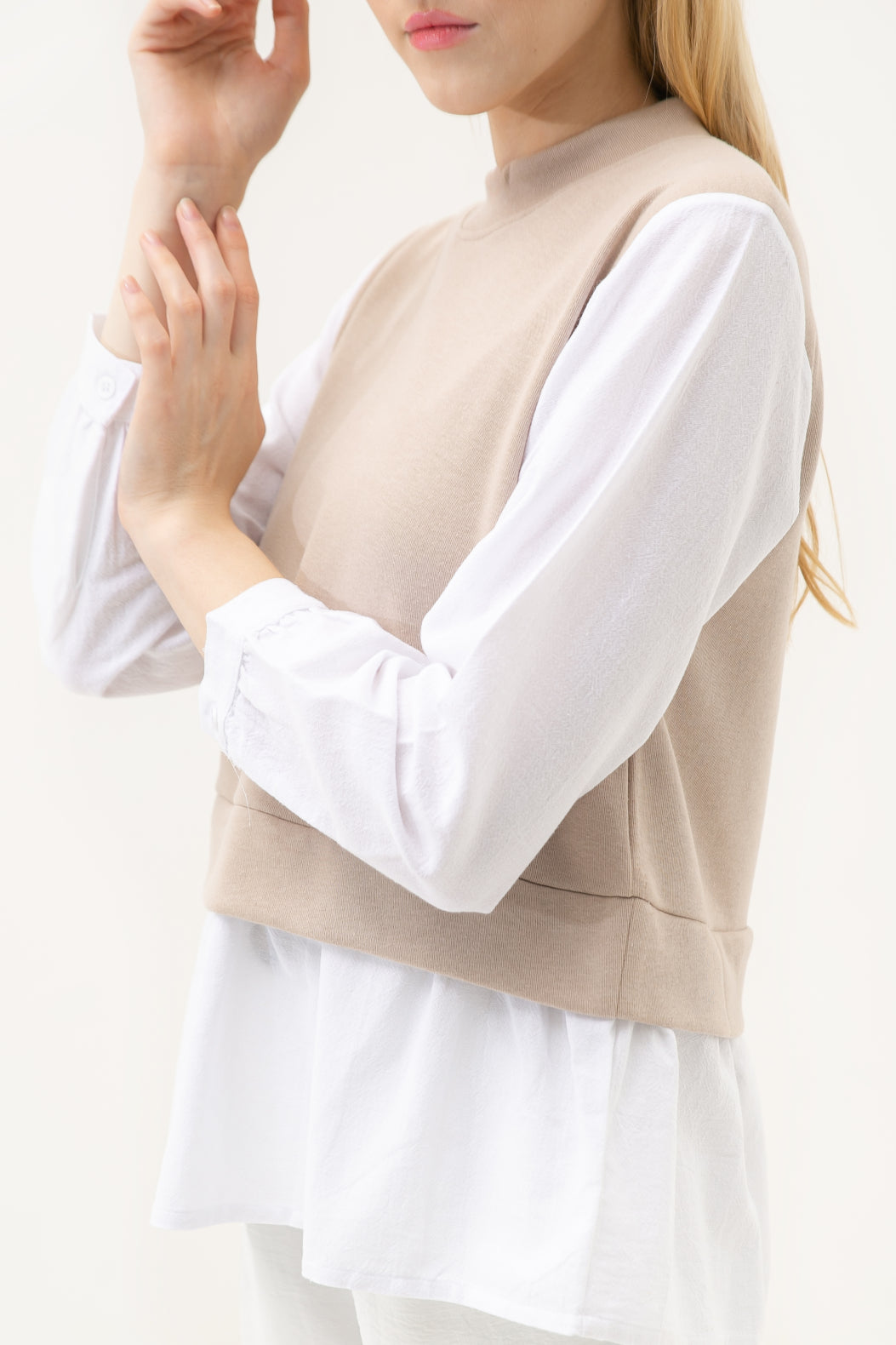 Michele Cotton Blouse Sand