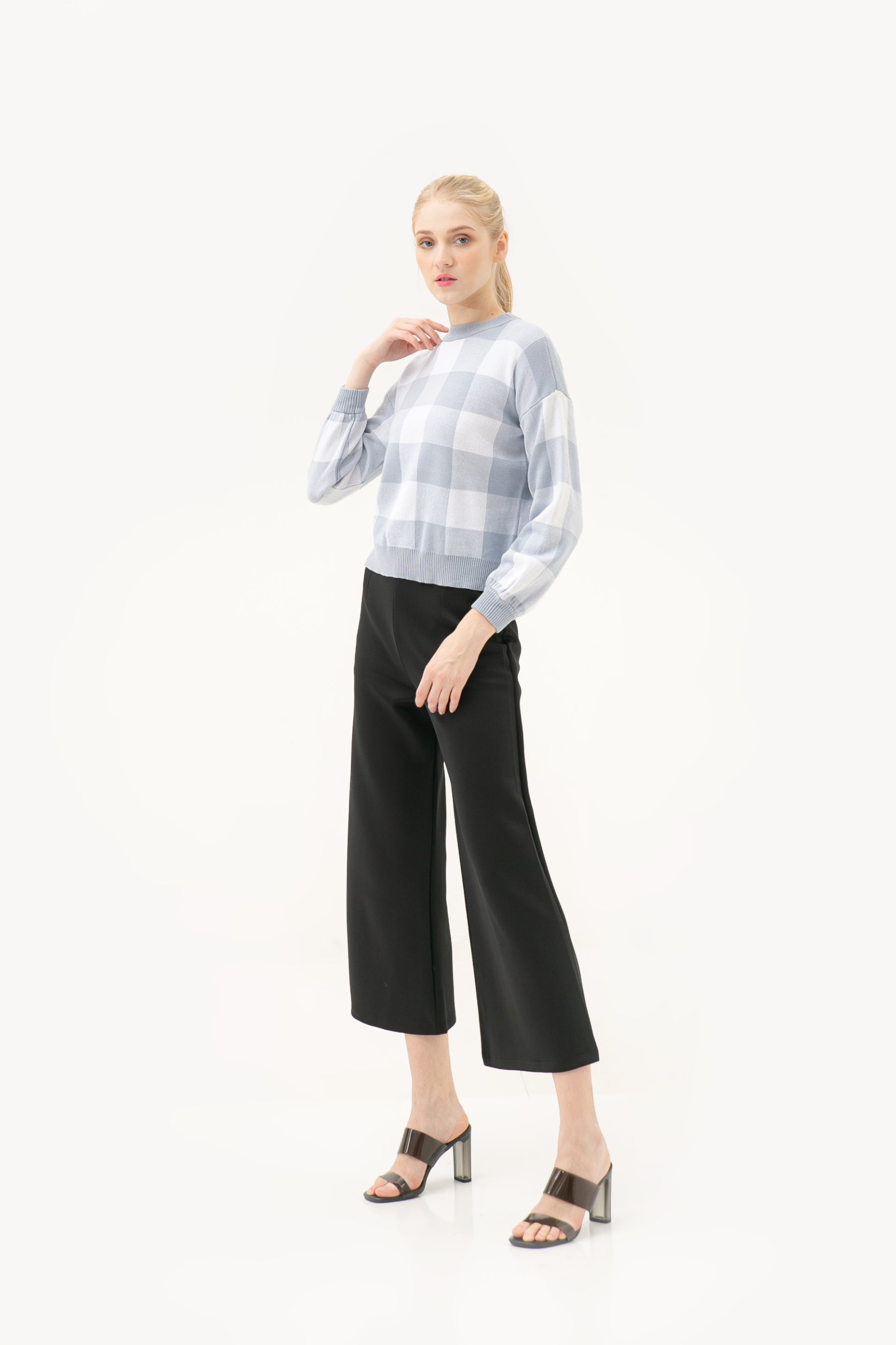 Ricela Knitted Blouse Cerulean