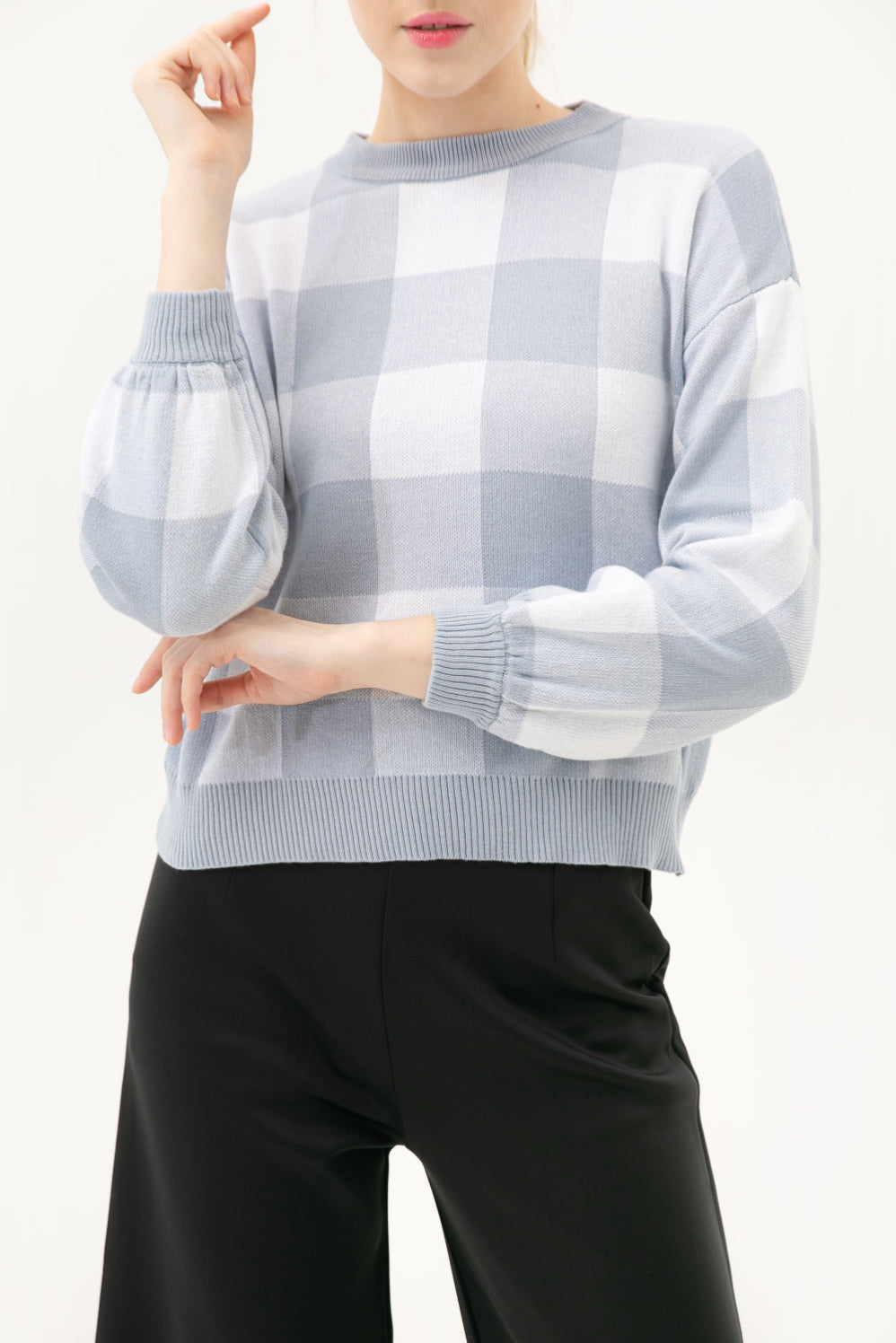 Ricela Knitted Blouse Cerulean