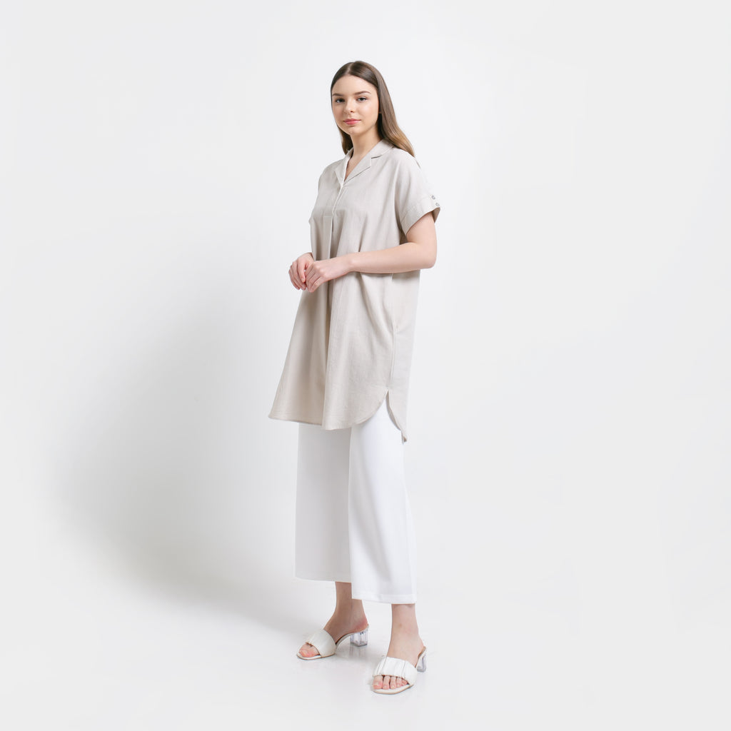 Rula Linen Blouse Khaki