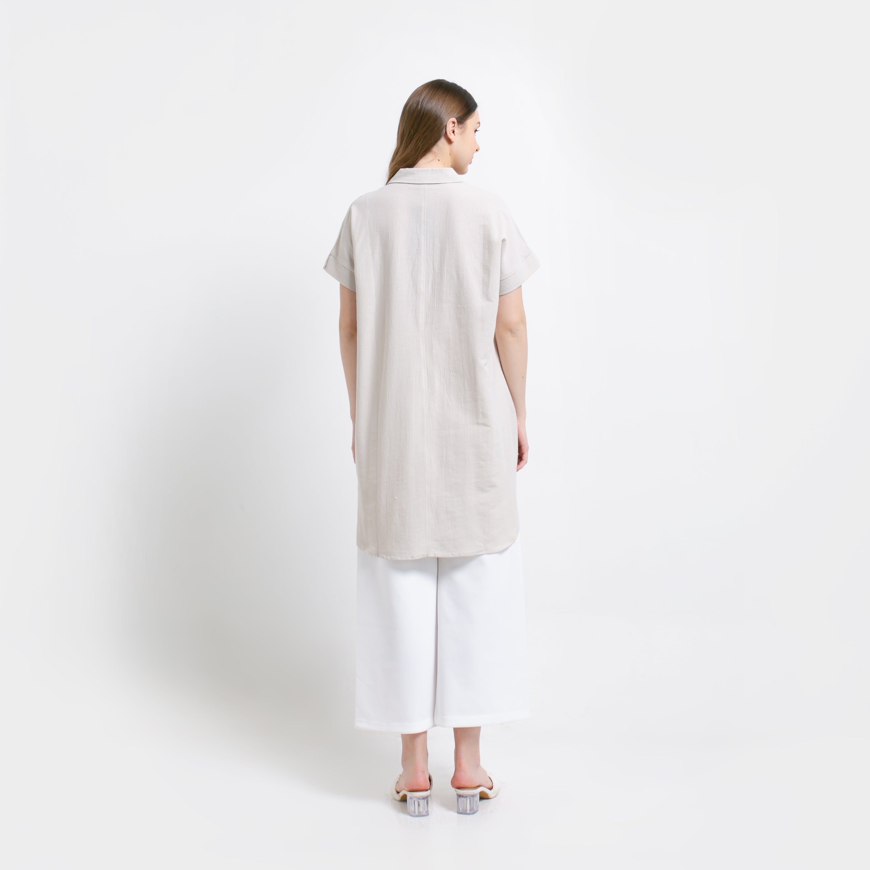 Rula Linen Blouse Khaki