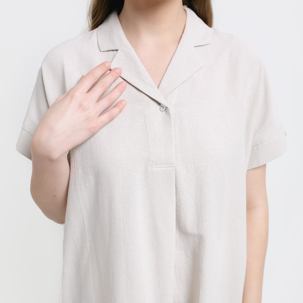 Rula Linen Blouse Khaki