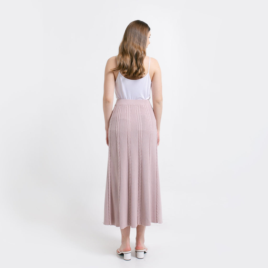Ivanka Knitted Skirt Dusty Pink