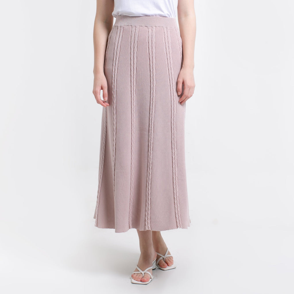 Ivanka Knitted Skirt Dusty Pink