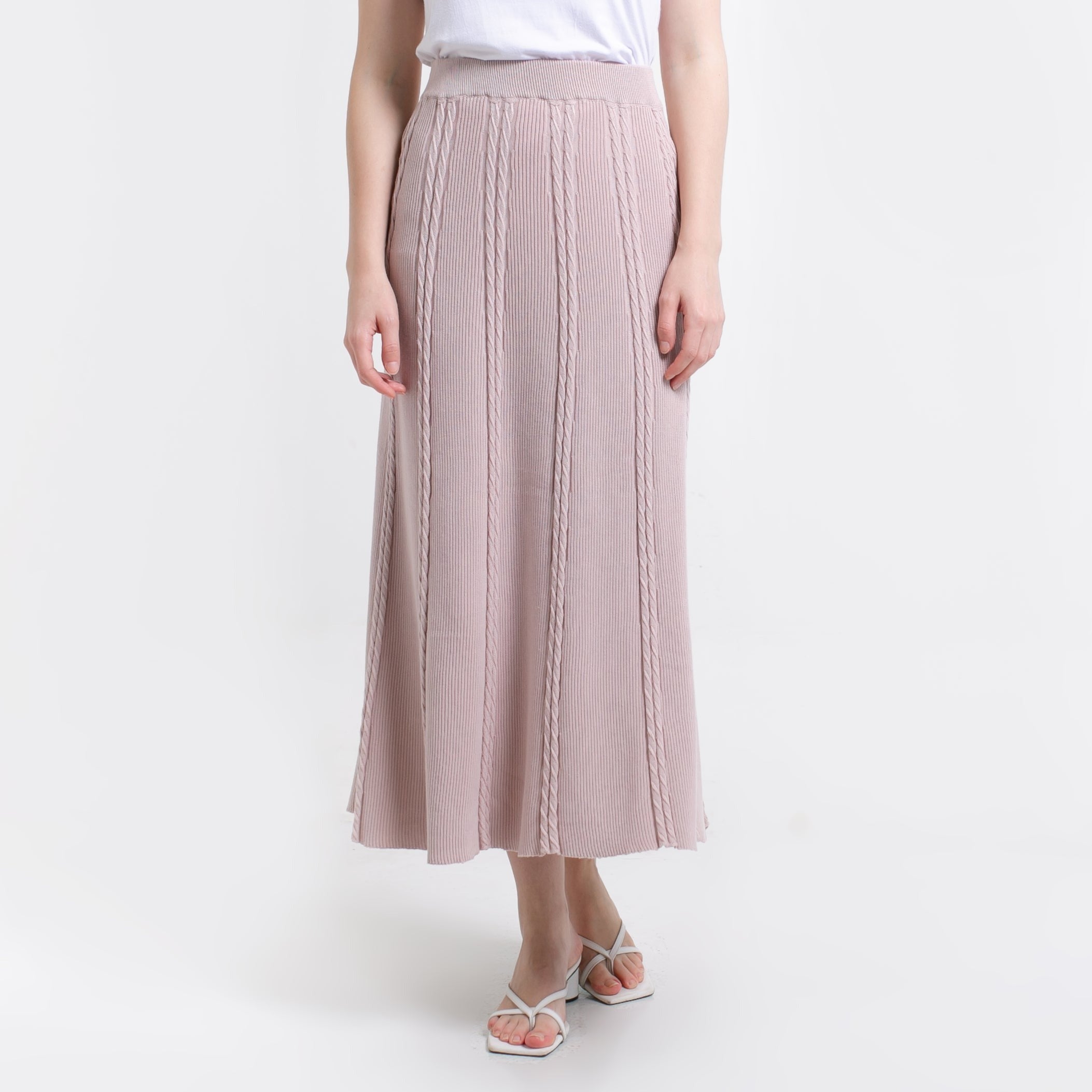 Ivanka Knitted Skirt Dusty Pink