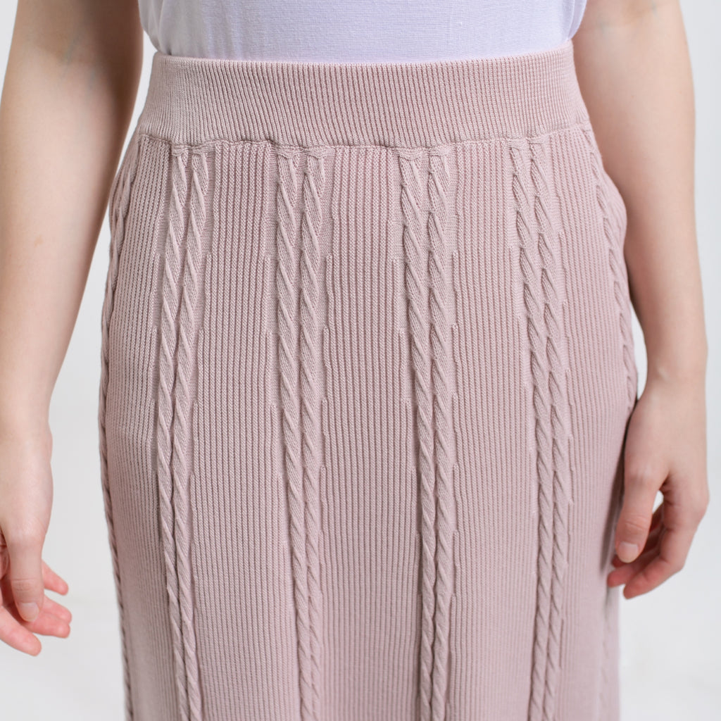 Ivanka Knitted Skirt Dusty Pink