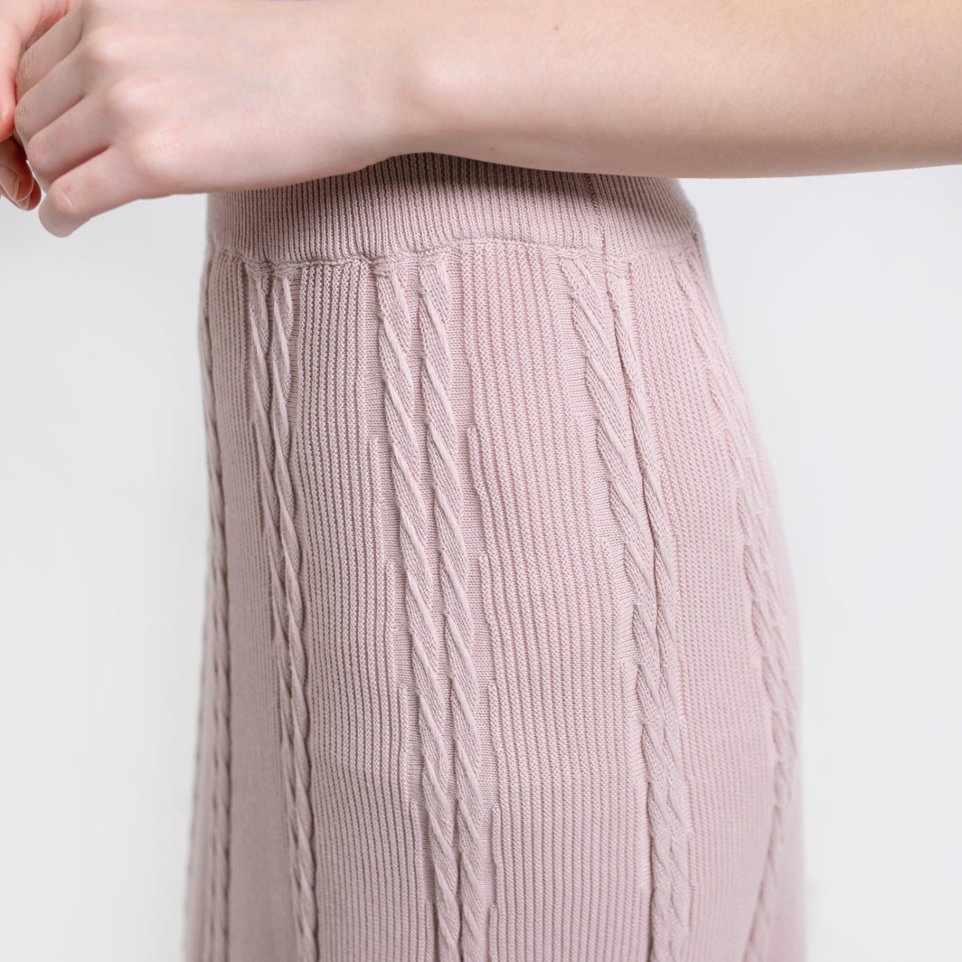 Ivanka Knitted Skirt Dusty Pink