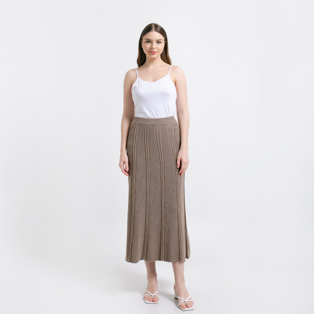 Ivanka Knitted Skirt Mocca