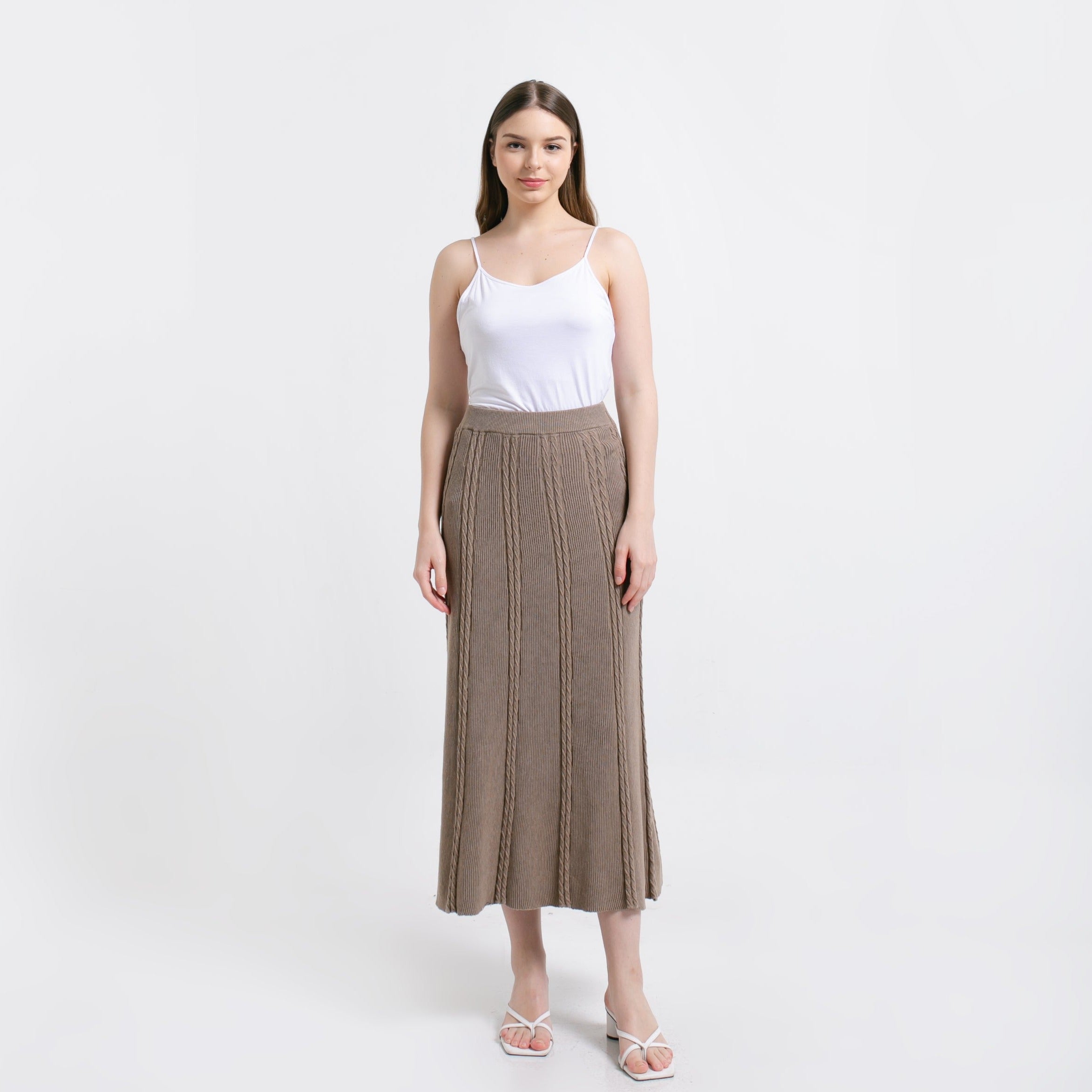 Ivanka Knitted Skirt Mocca
