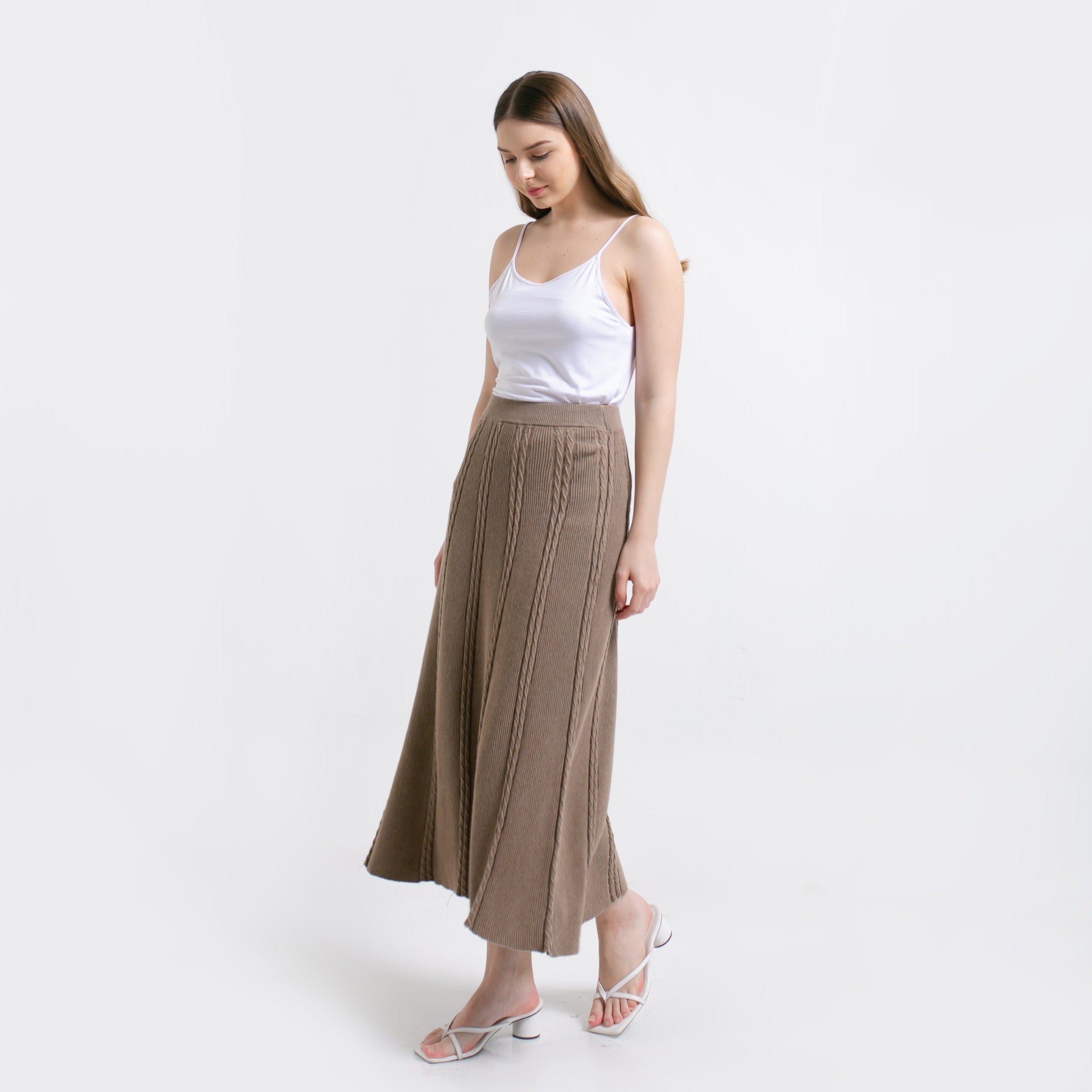 Ivanka Knitted Skirt Mocca
