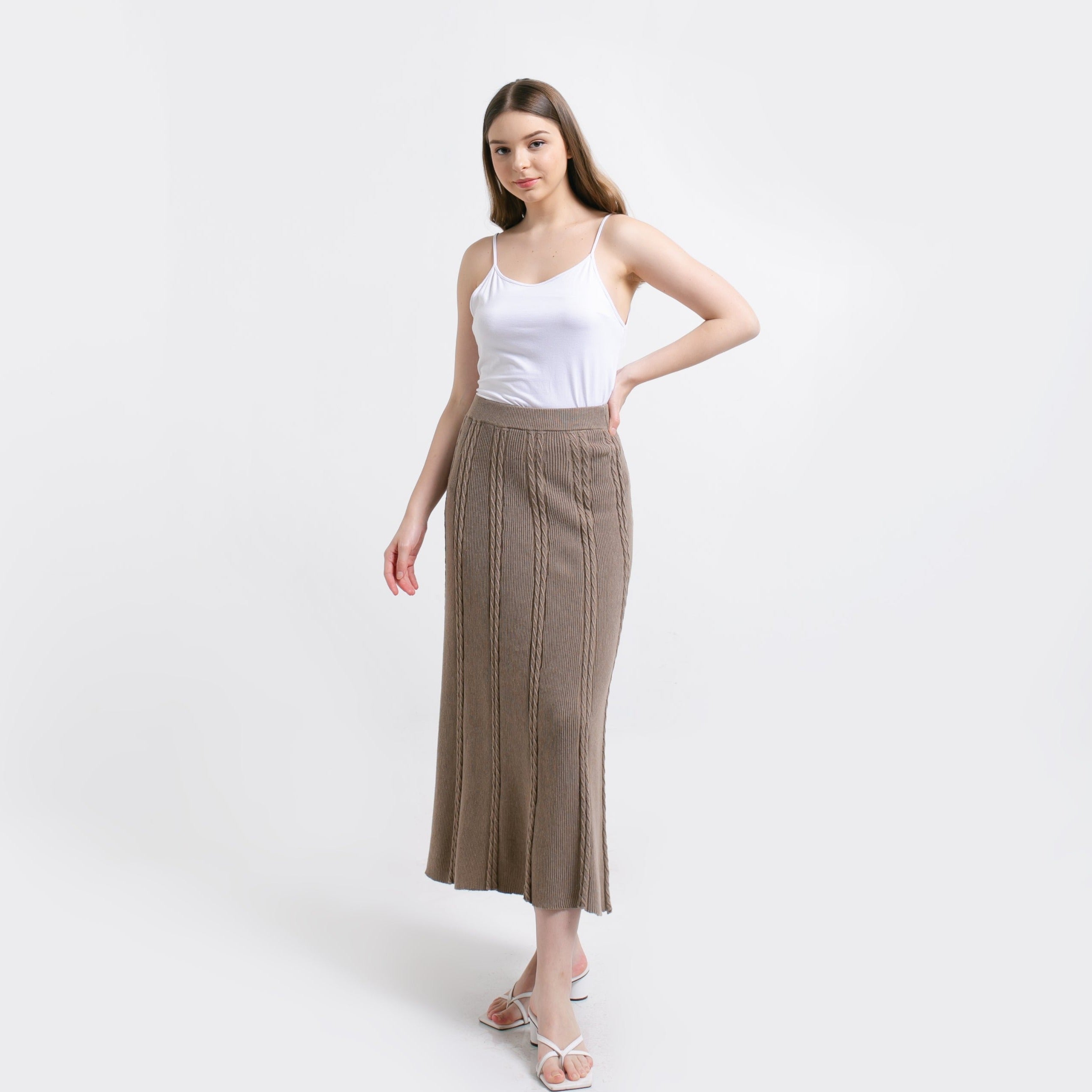 Ivanka Knitted Skirt Mocca