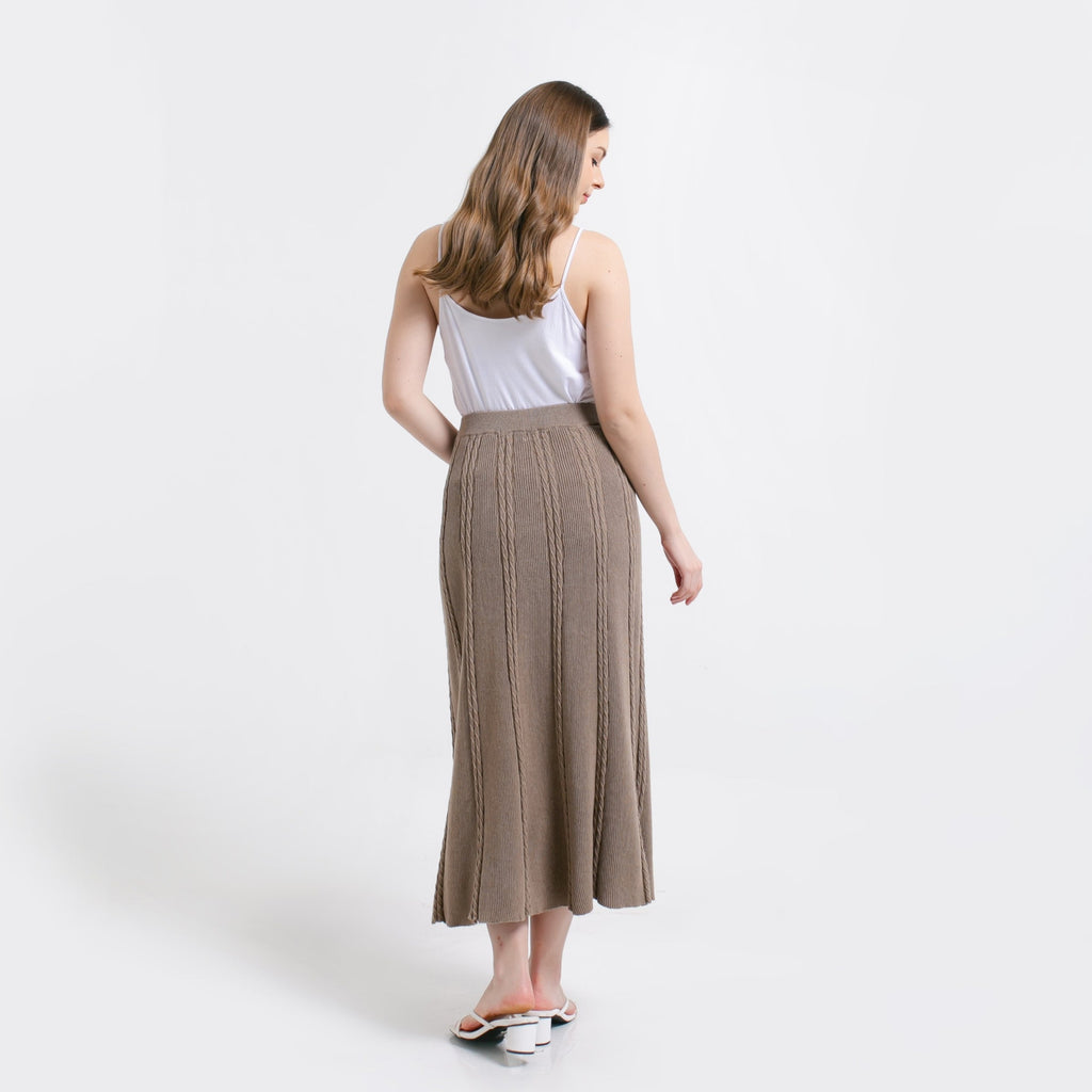 Ivanka Knitted Skirt Mocca