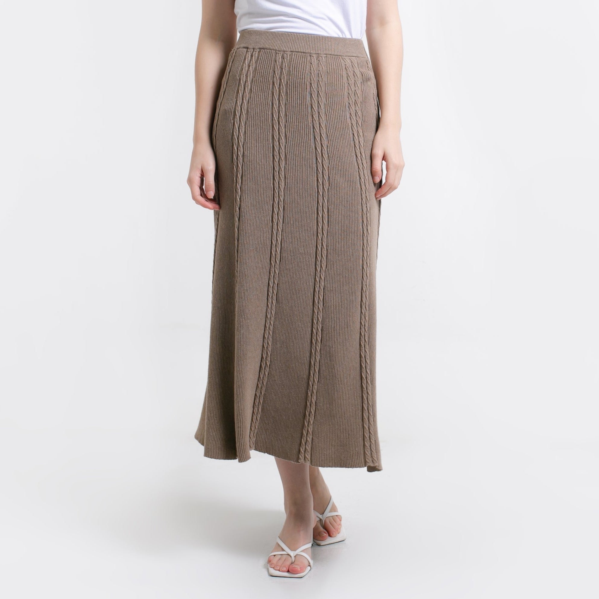 Ivanka Knitted Skirt Mocca