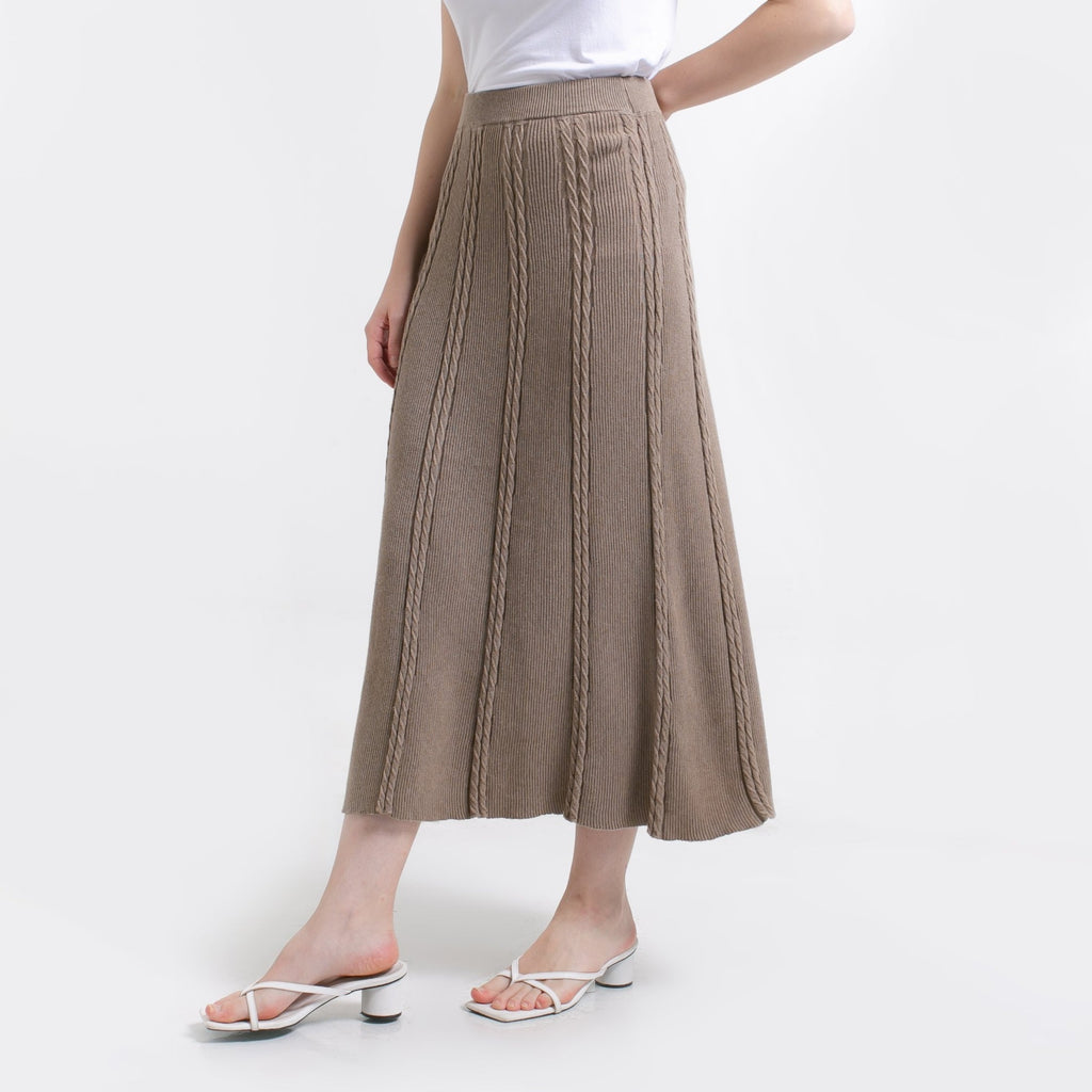 Ivanka Knitted Skirt Mocca
