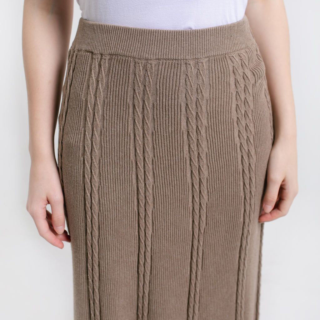 Ivanka Knitted Skirt Mocca