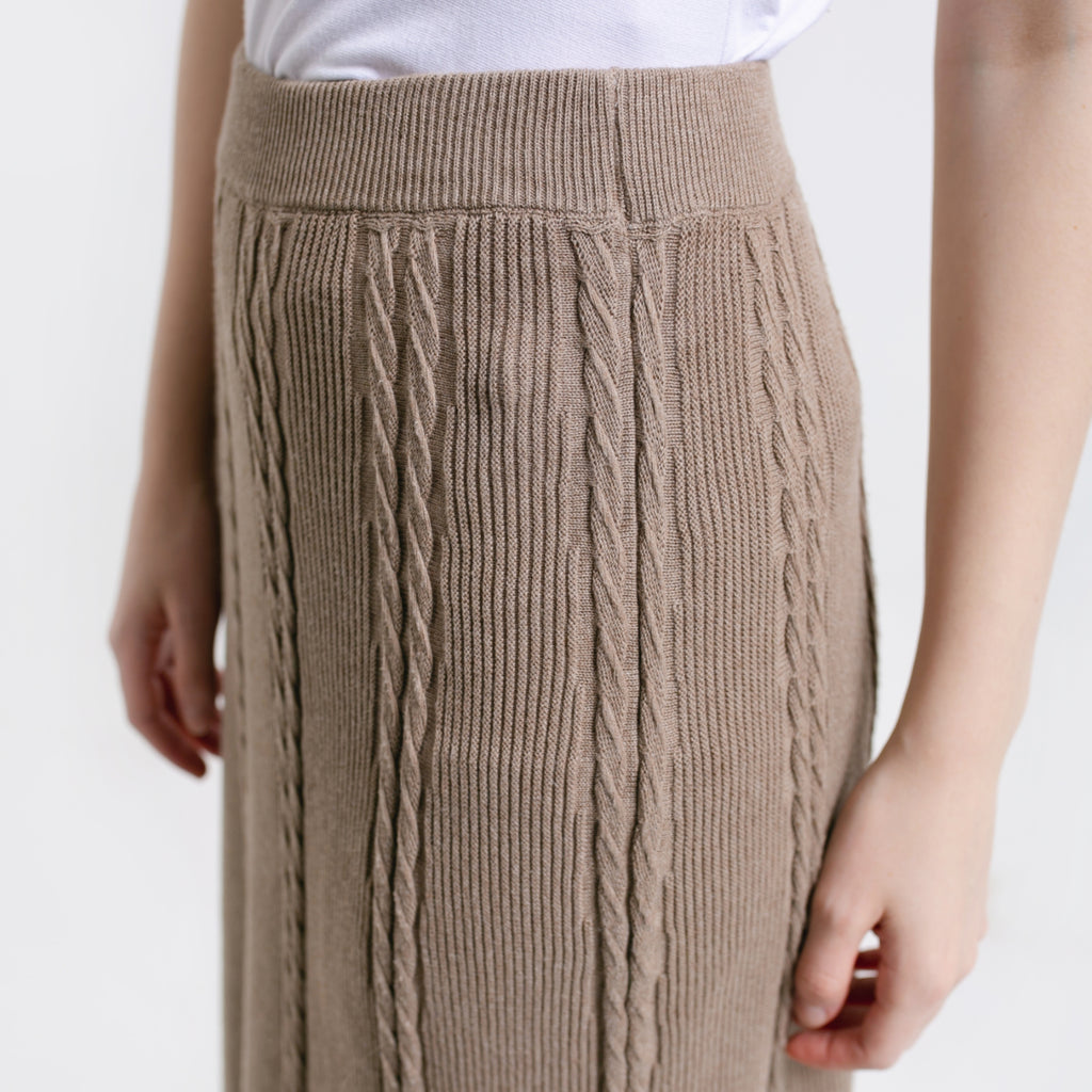 Ivanka Knitted Skirt Mocca