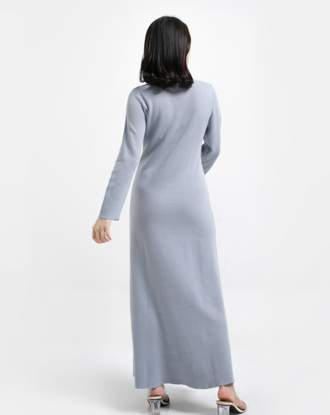 Rowena Knitted Dress Cerulean