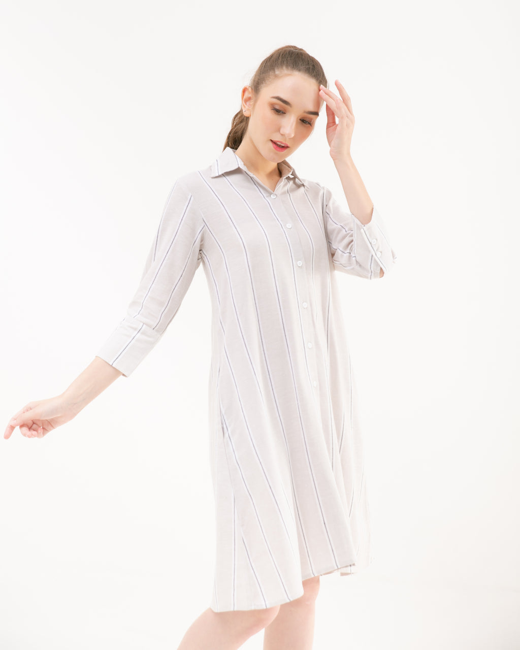 Kensie Cotton Dress Sand