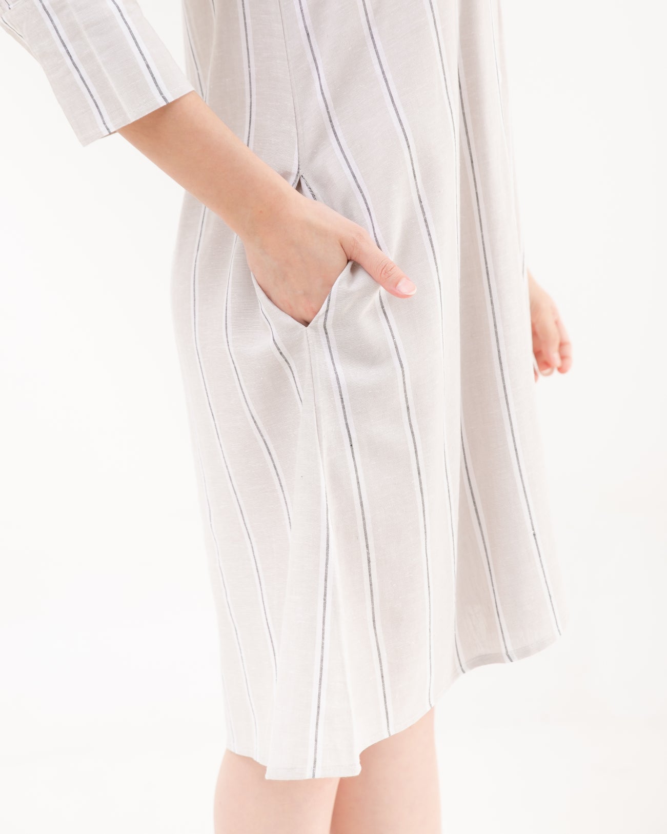Kensie Cotton Dress Sand