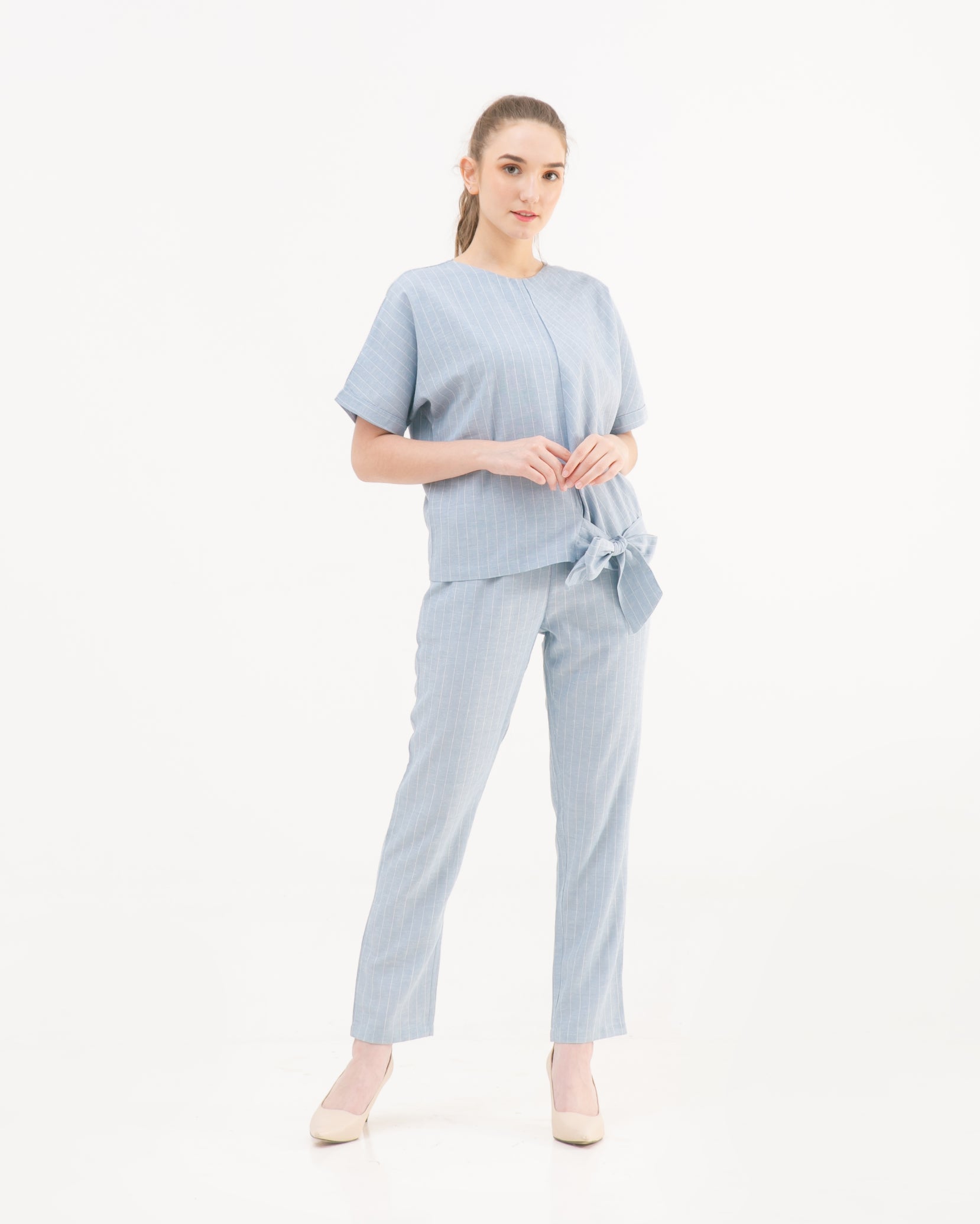 Reivy Linen Sets Cerulean